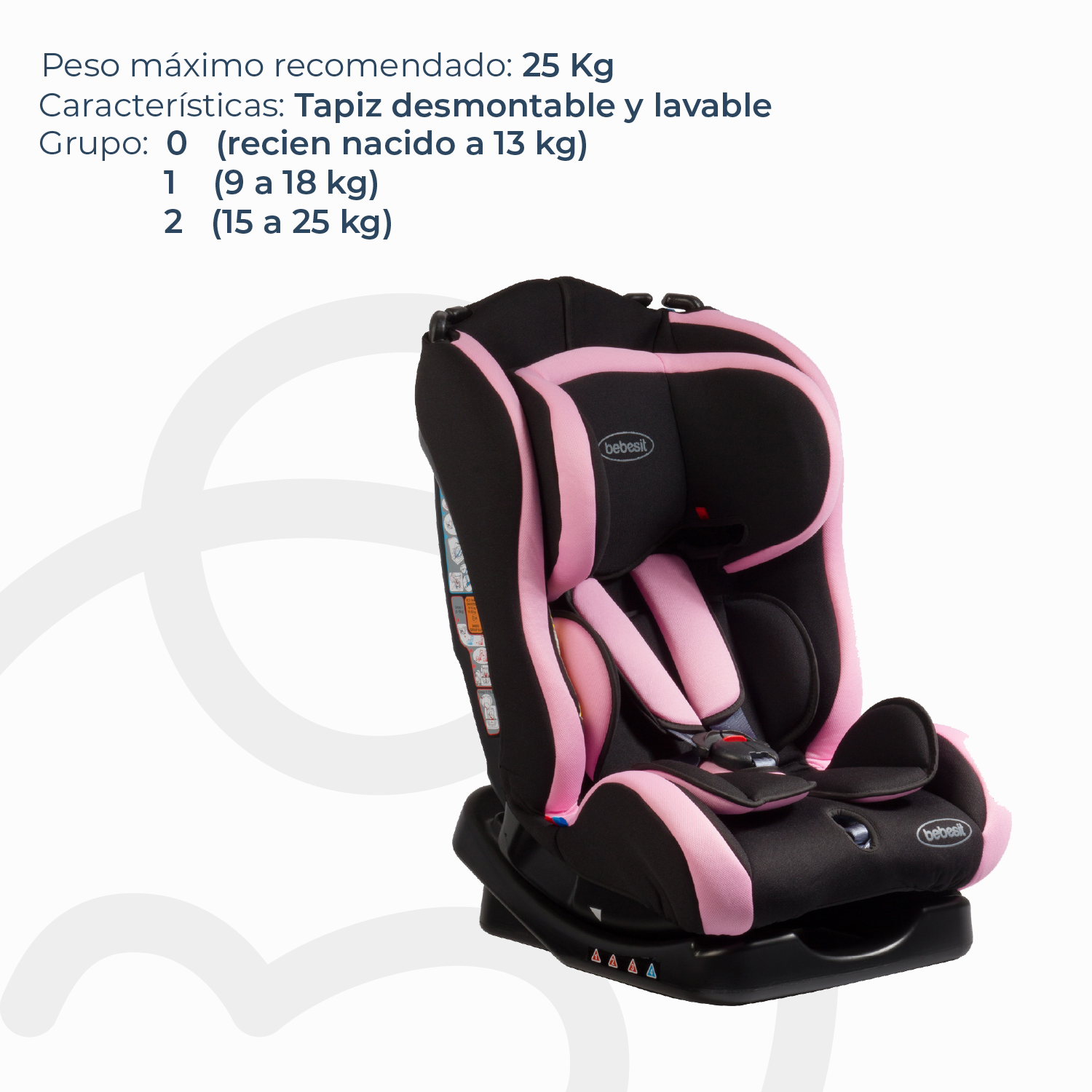 Silla de Auto Convertible Orbit Rosada