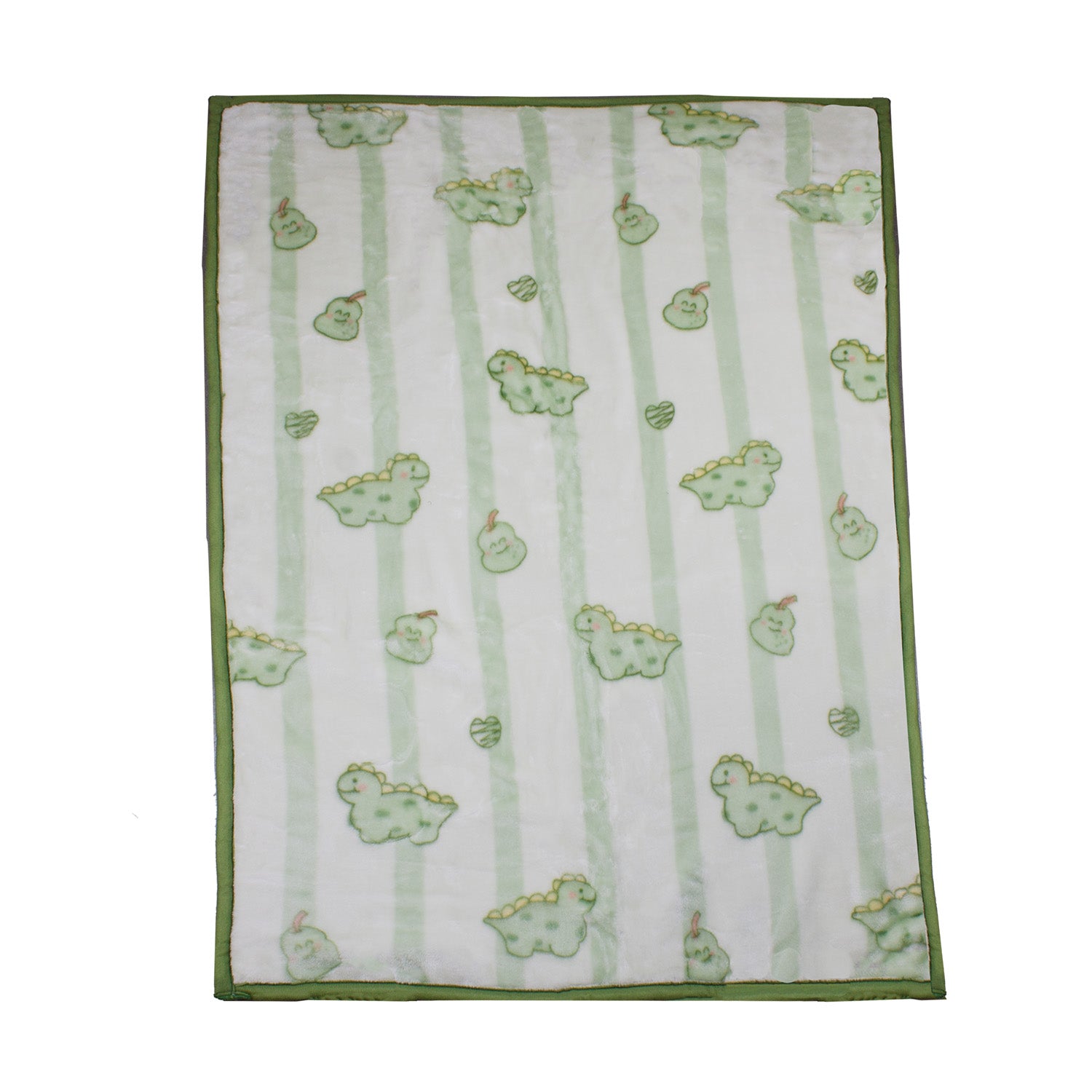 Frazada Ultra Soft Dino 80x110cm Verde Bebesit