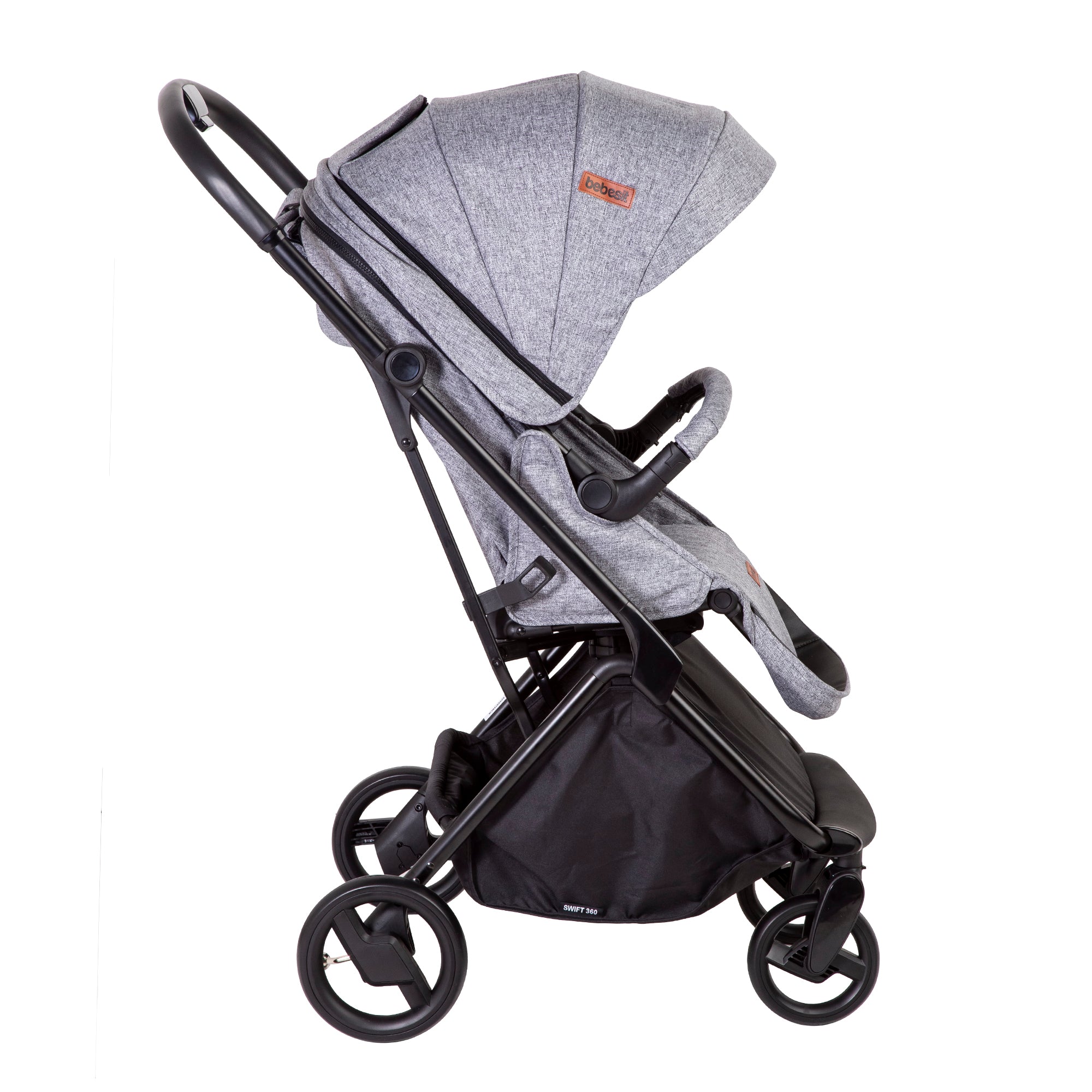 Coche Cuna travel system Swift 360 Gris
