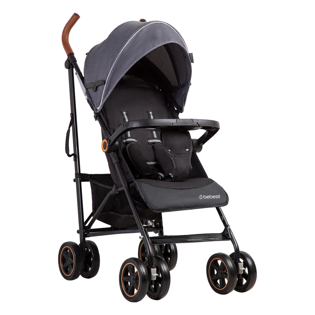 Coche Paragua Magic Ride Fiesta Gris Bebesit