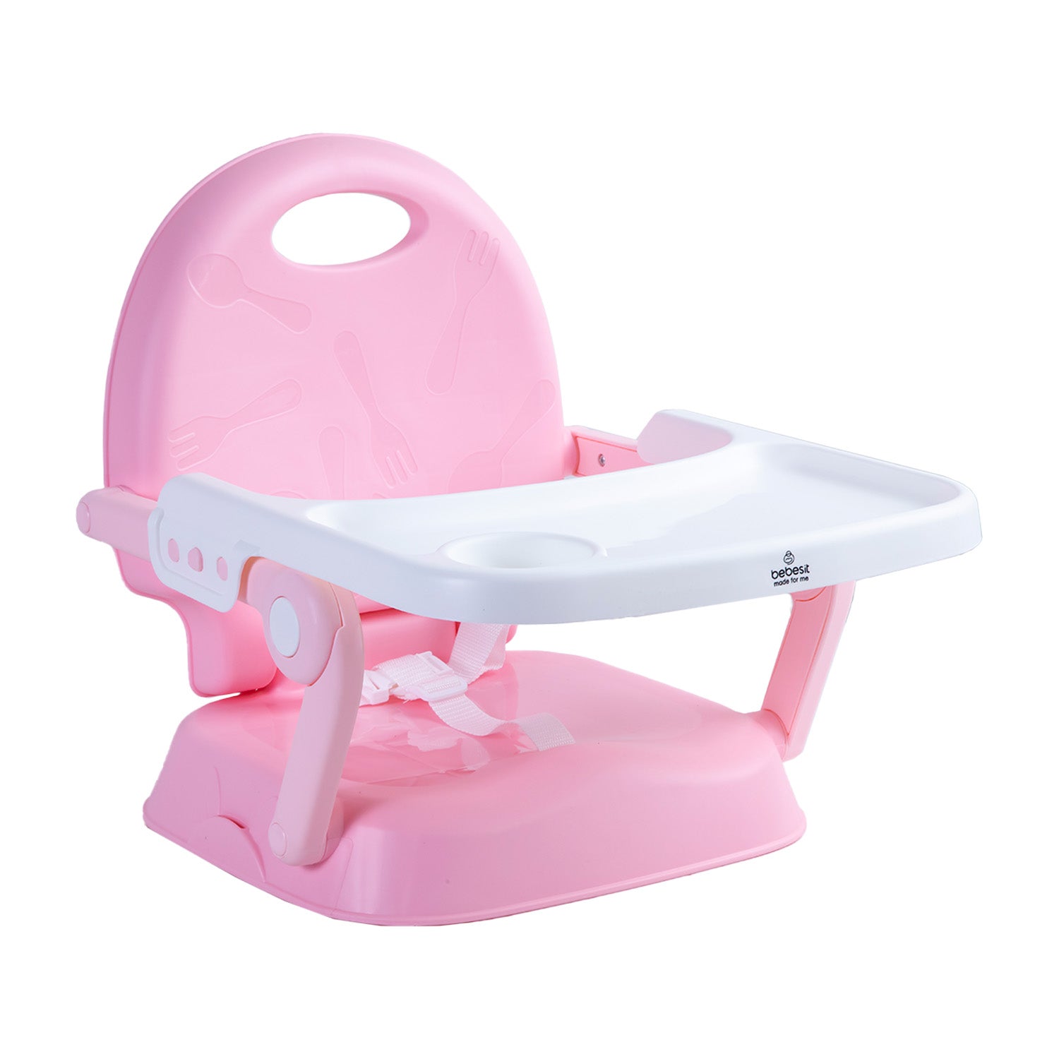 Silla de comer plegable portatil Bebe Niño Fold Rosa
