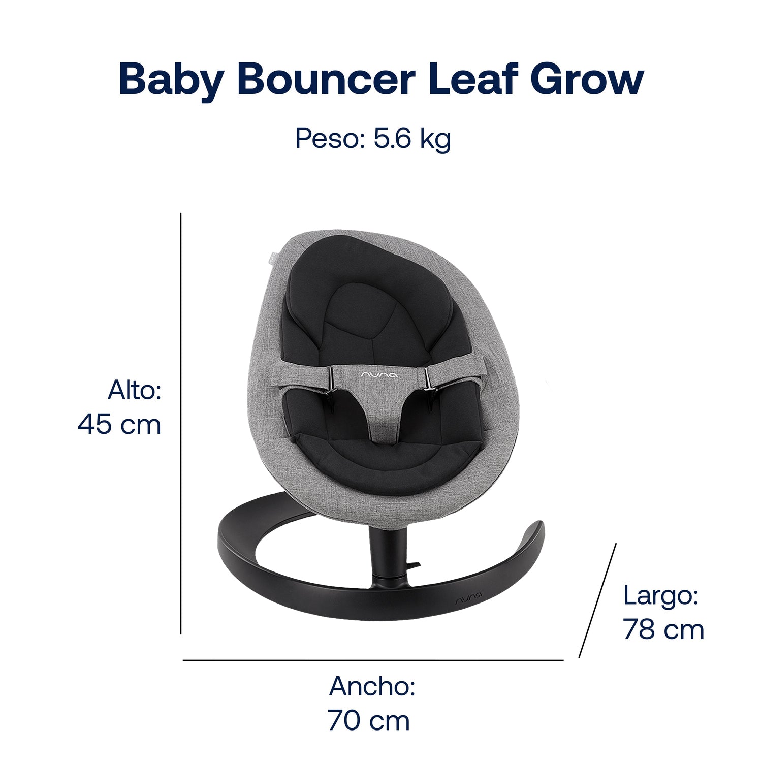 Baby Bouncer Leaf Grow Ink Nuna