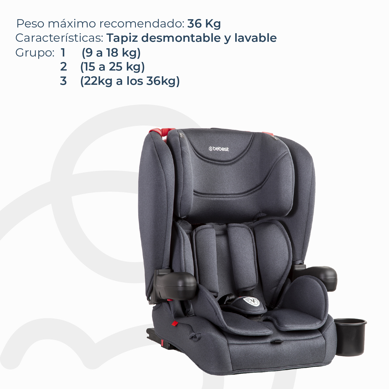 Silla de Auto Butaca SmartFix Isofix Negro