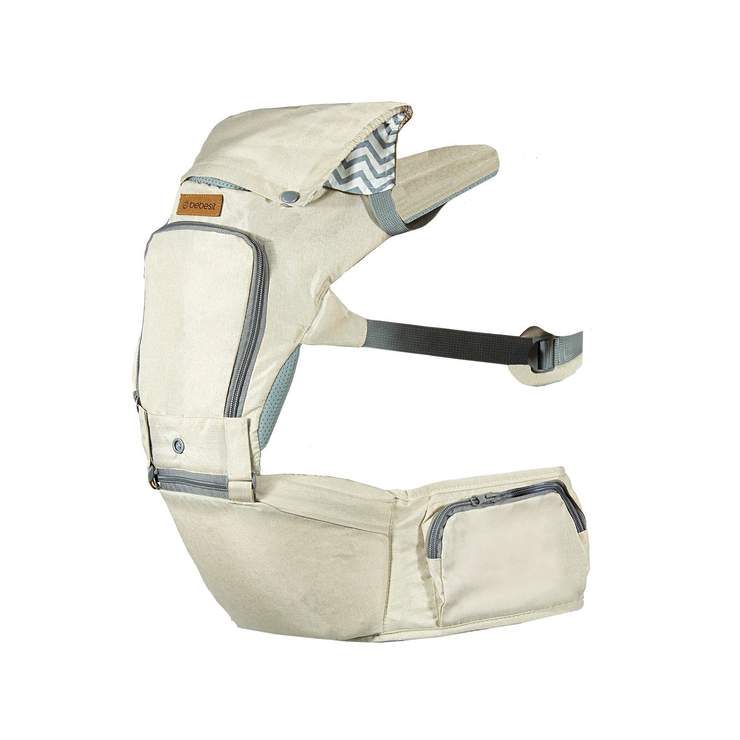 Porta Bebe Arnés con asiento cuidados cadera Hip Seat Beige