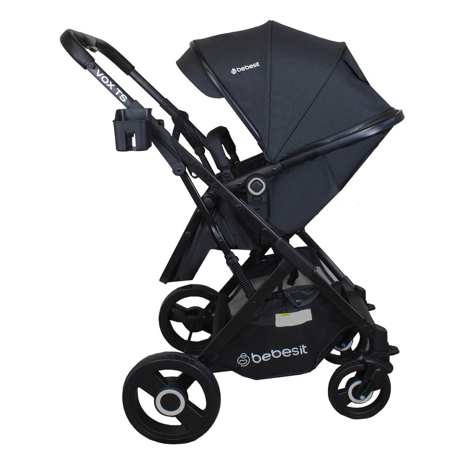 Coche Cuna Paseo Vox Negro Bebesit