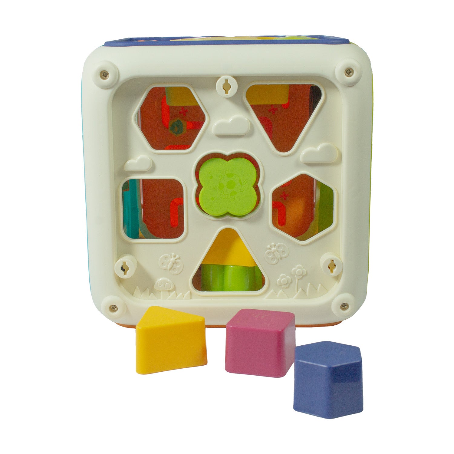 Juguete Decaedro Cubo Interactivo Montessori Aprendizaje Bebe