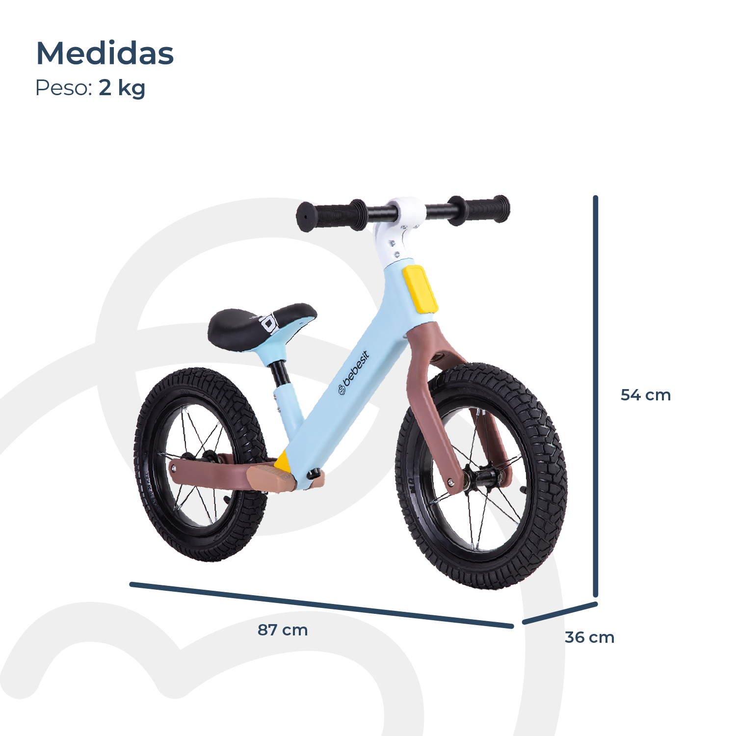 Bicicleta De Equilibrio Aprendizaje Neo Celeste Bebesit