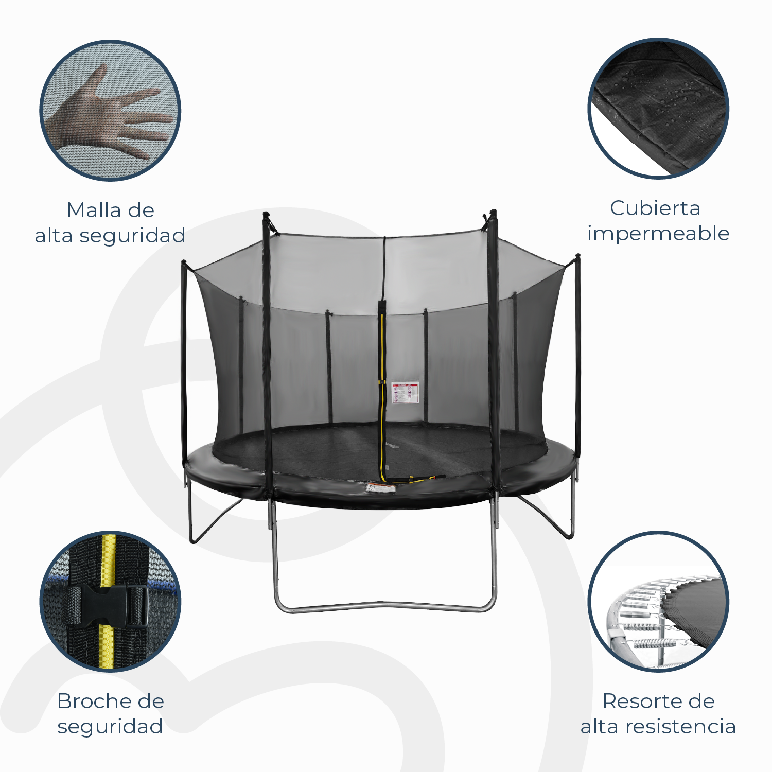Cama Elástica Trampolín 4,27 mt + Escalera y Malla Seguridad