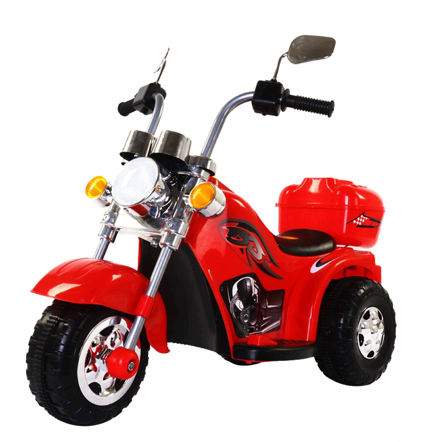 Moto Eléctrica Chopper Rojo Bebesit