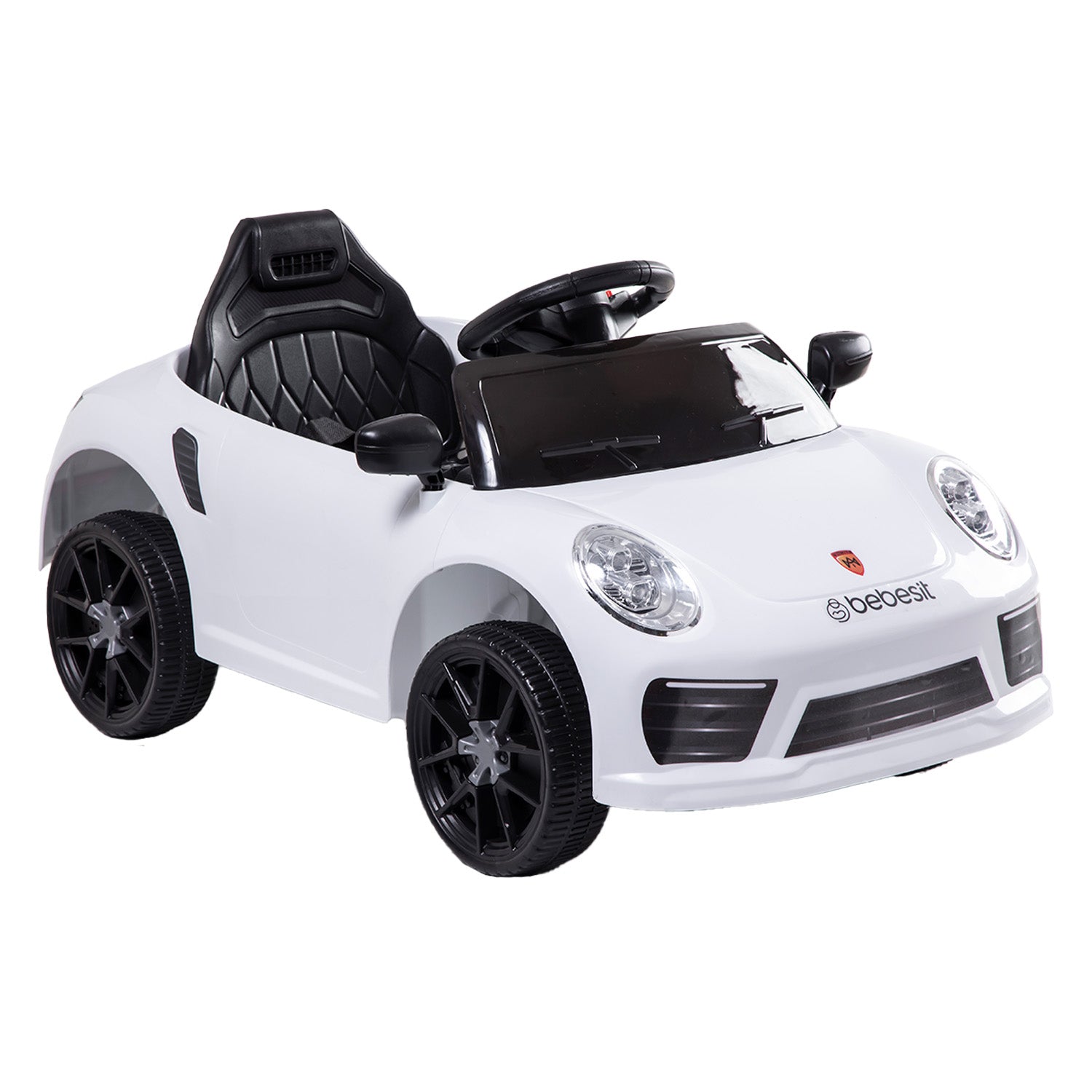 Auto Deportivo Eléctrico Race Blanco Bebesit