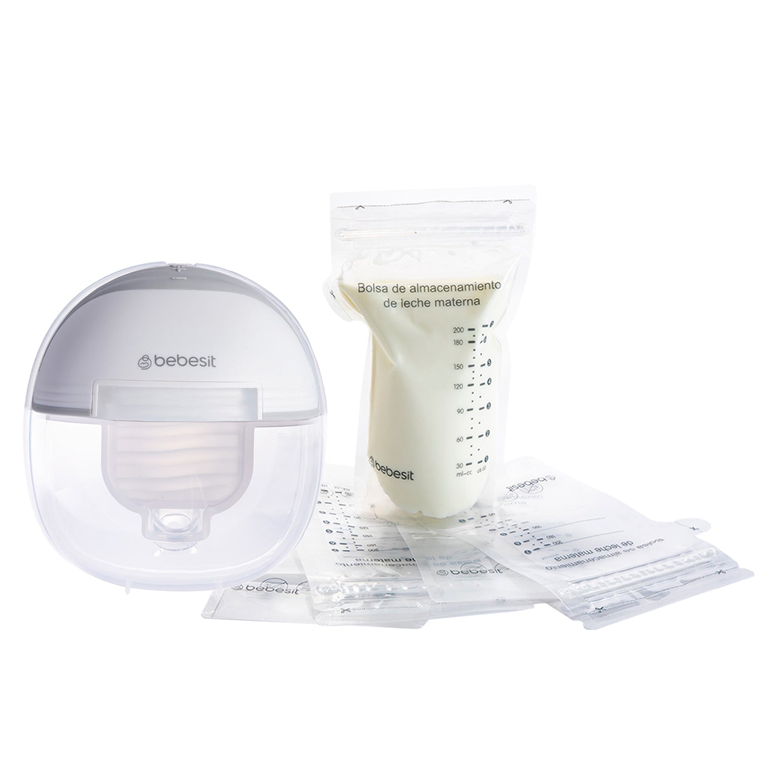 Extractor Leche Materna Eléctrico Manos Libre + 10 Bolsas