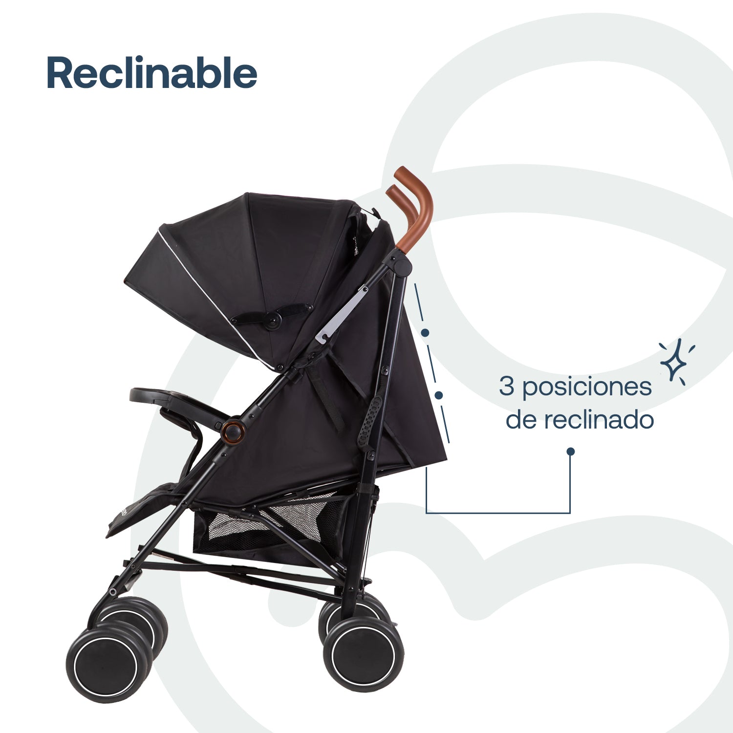 Coche Paragua Magic Ride Fiesta Negro Bebesit