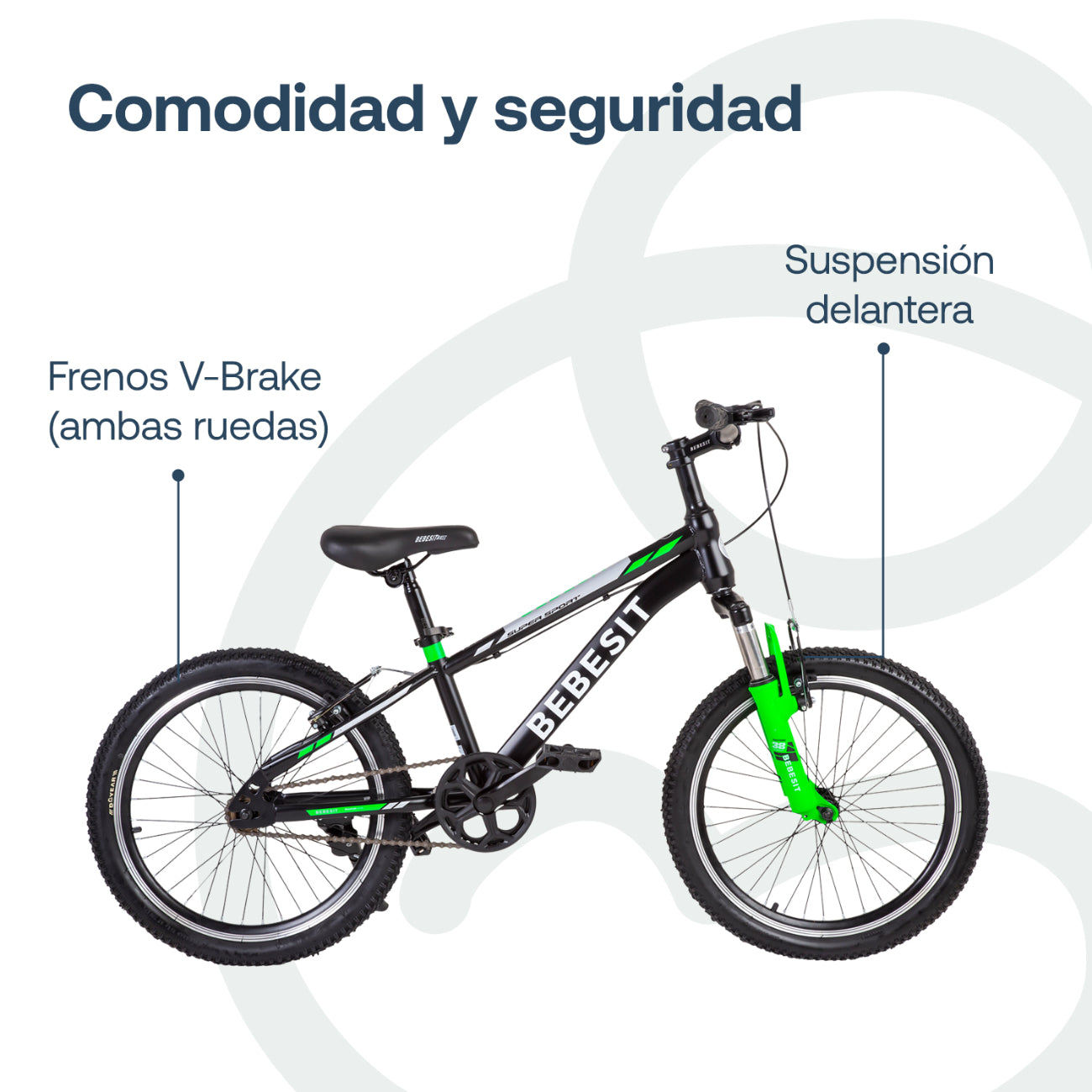 Bicicleta Infantil  Kyson Aro 20 Verde