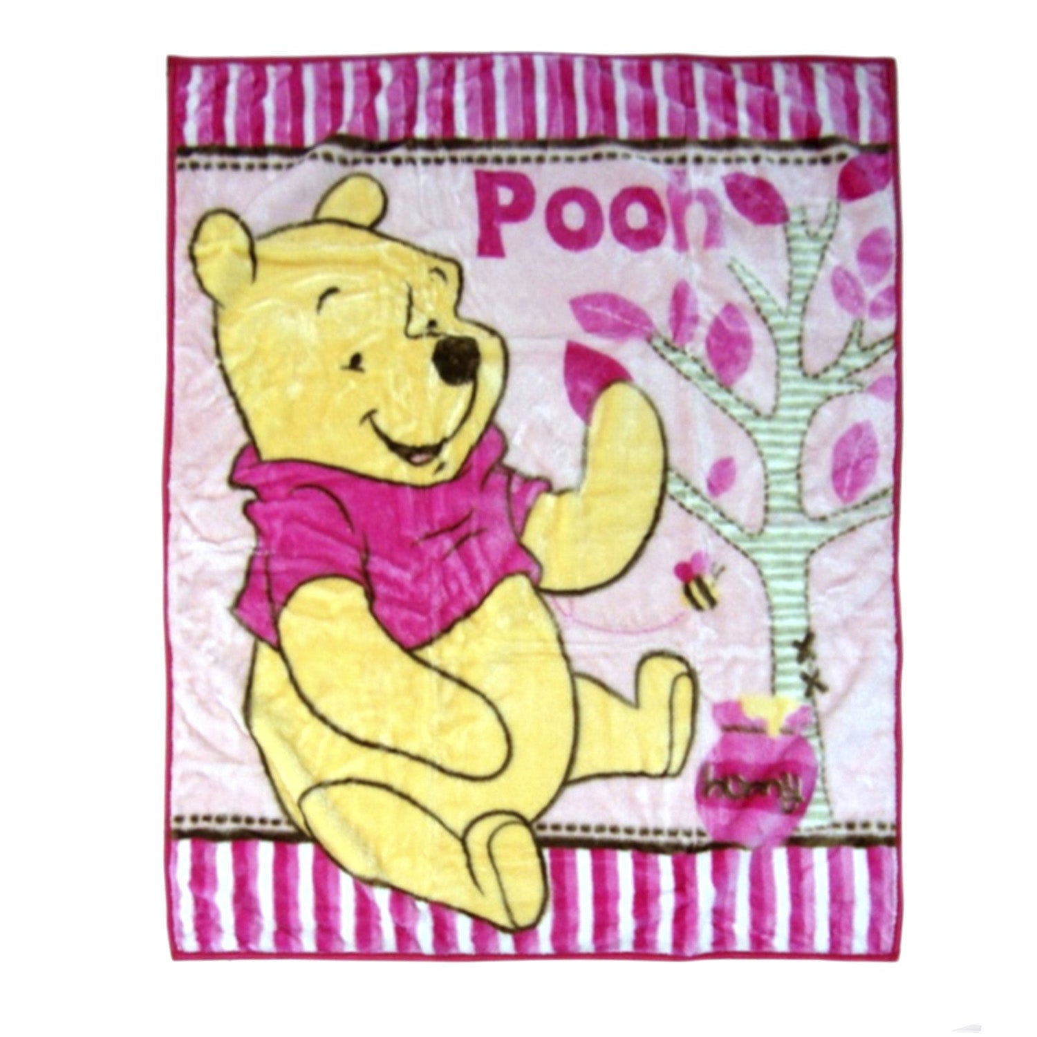 Manta Winnie the Pooh Luxe Rosada Disney