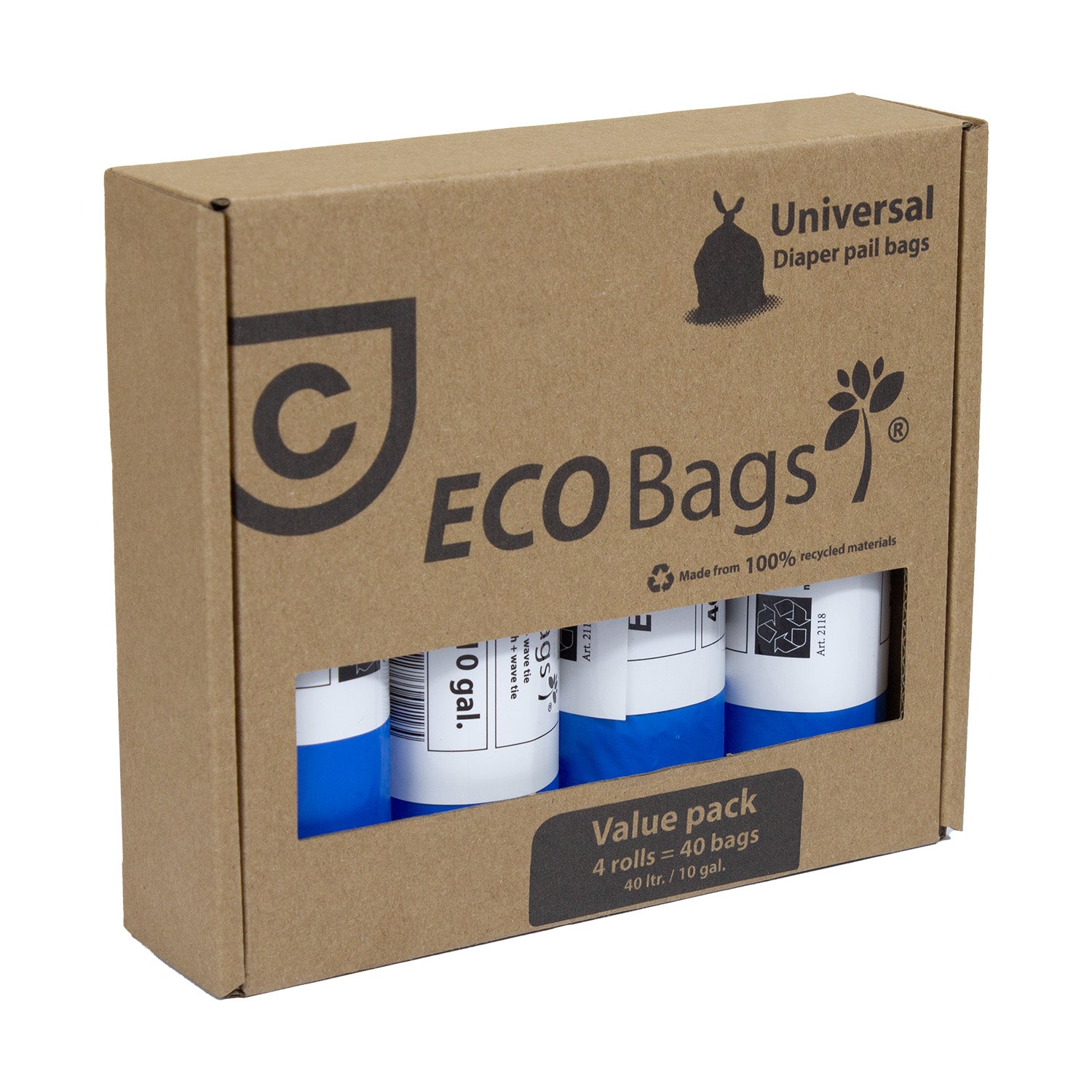 Bolsas Basura EcoBags 4x40 Bebesit