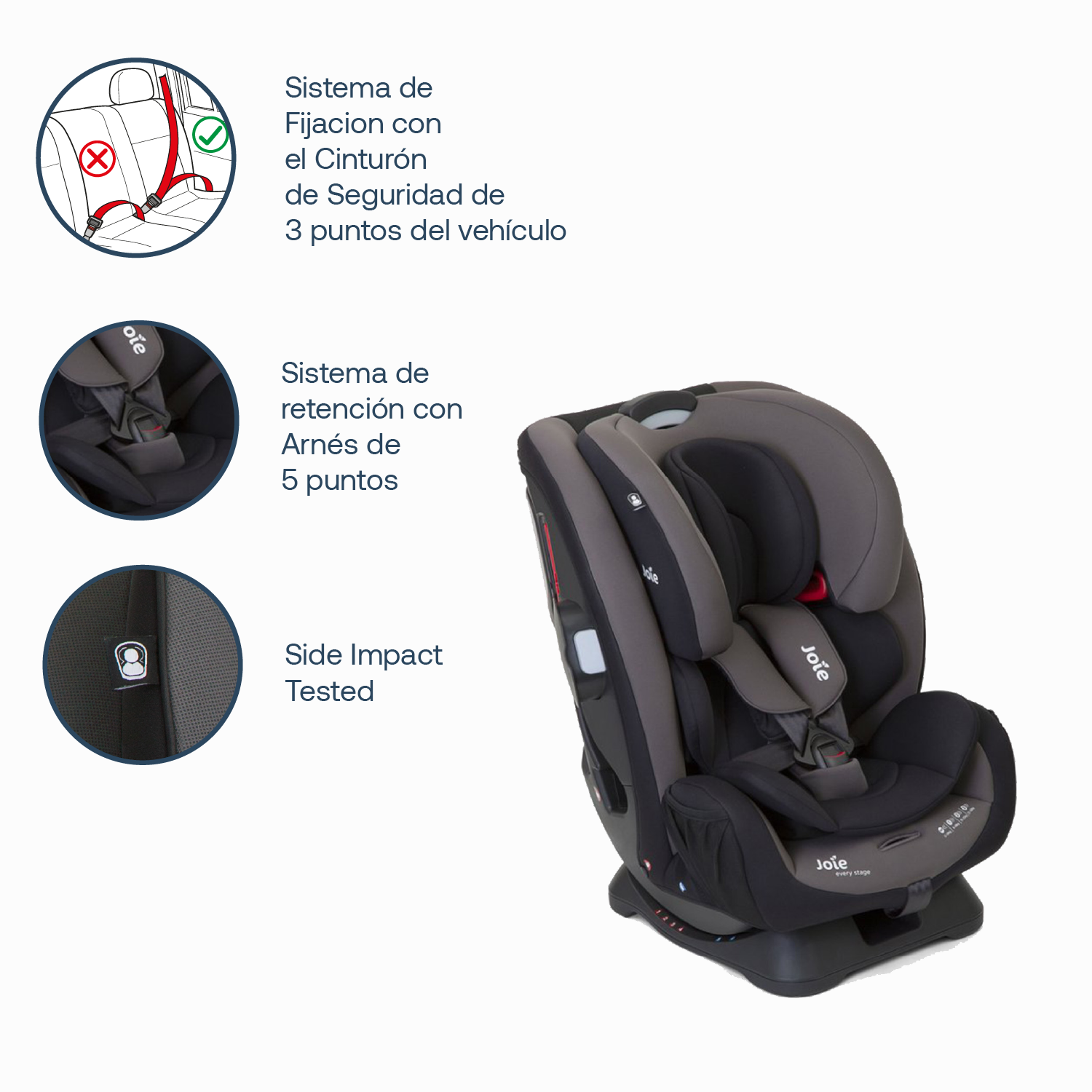 Silla de Auto Convertible Every Stage Ember