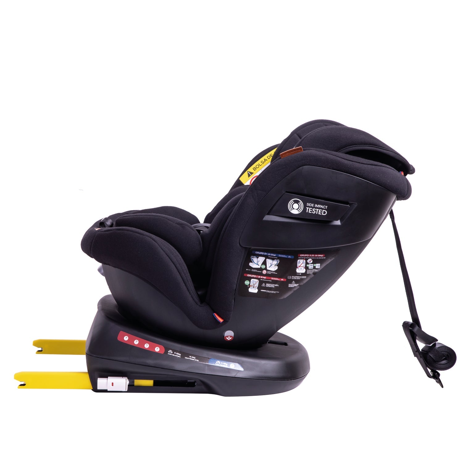 Silla de Auto Convertible Isofix Supra 360º Premium Negro