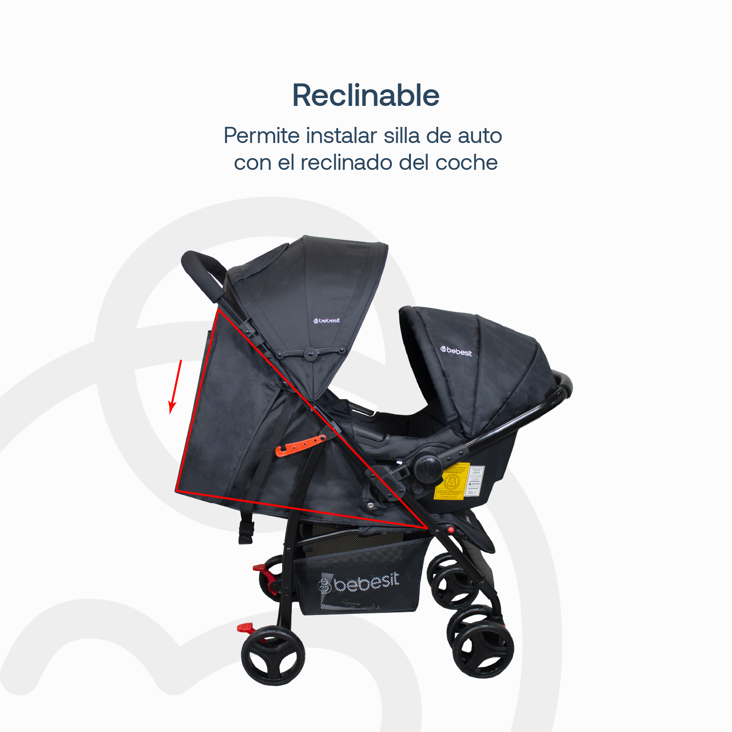 Coche Travel System Summer Negro