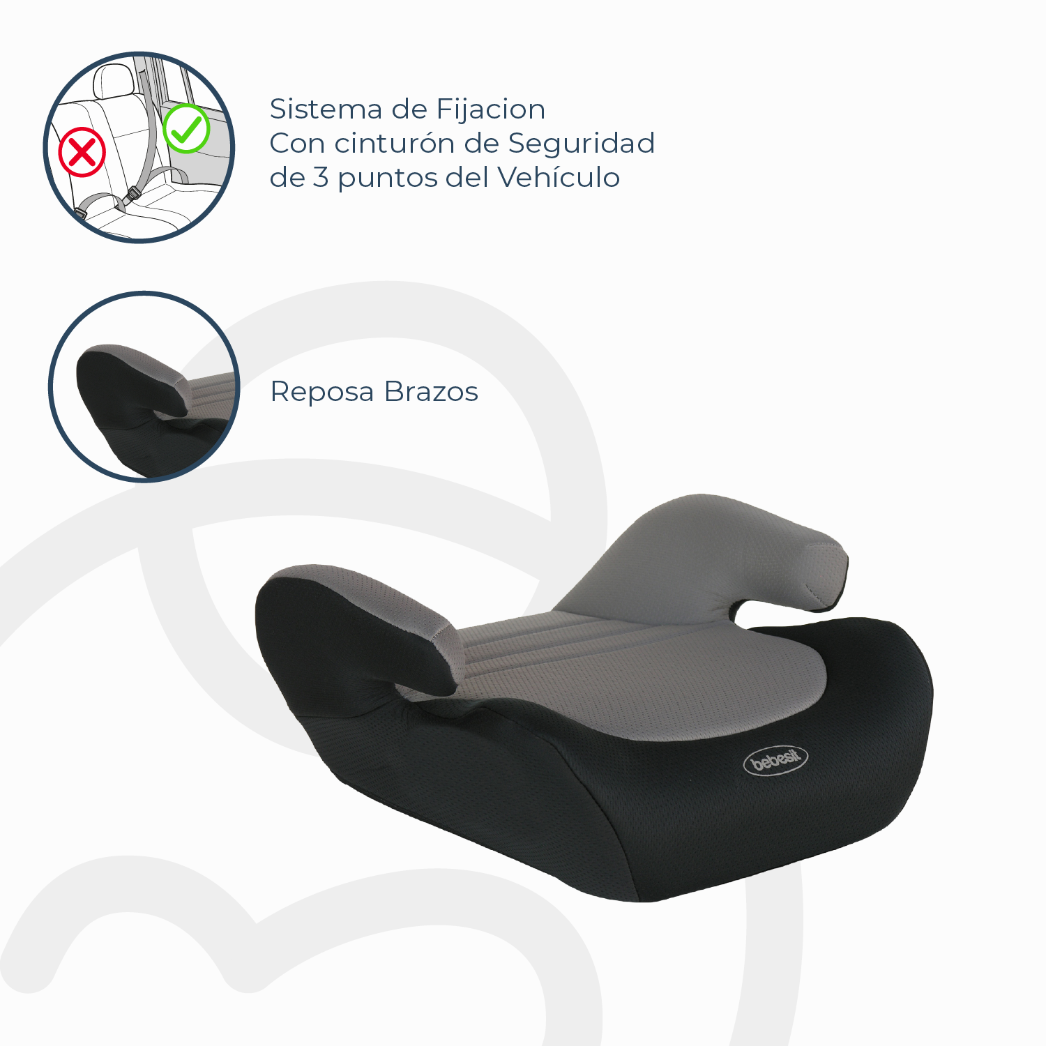 Alzador Booster Gris Bebesit