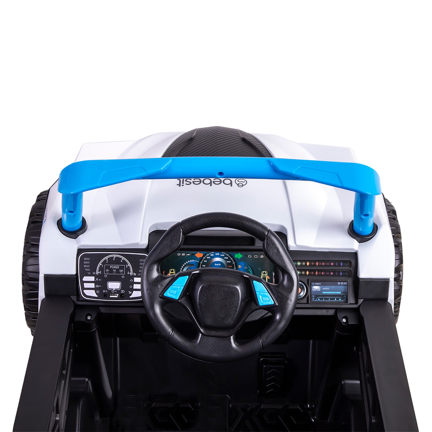 Camioneta Eléctrica todo terrenocon con control remoto Explorer Azul Bebesit