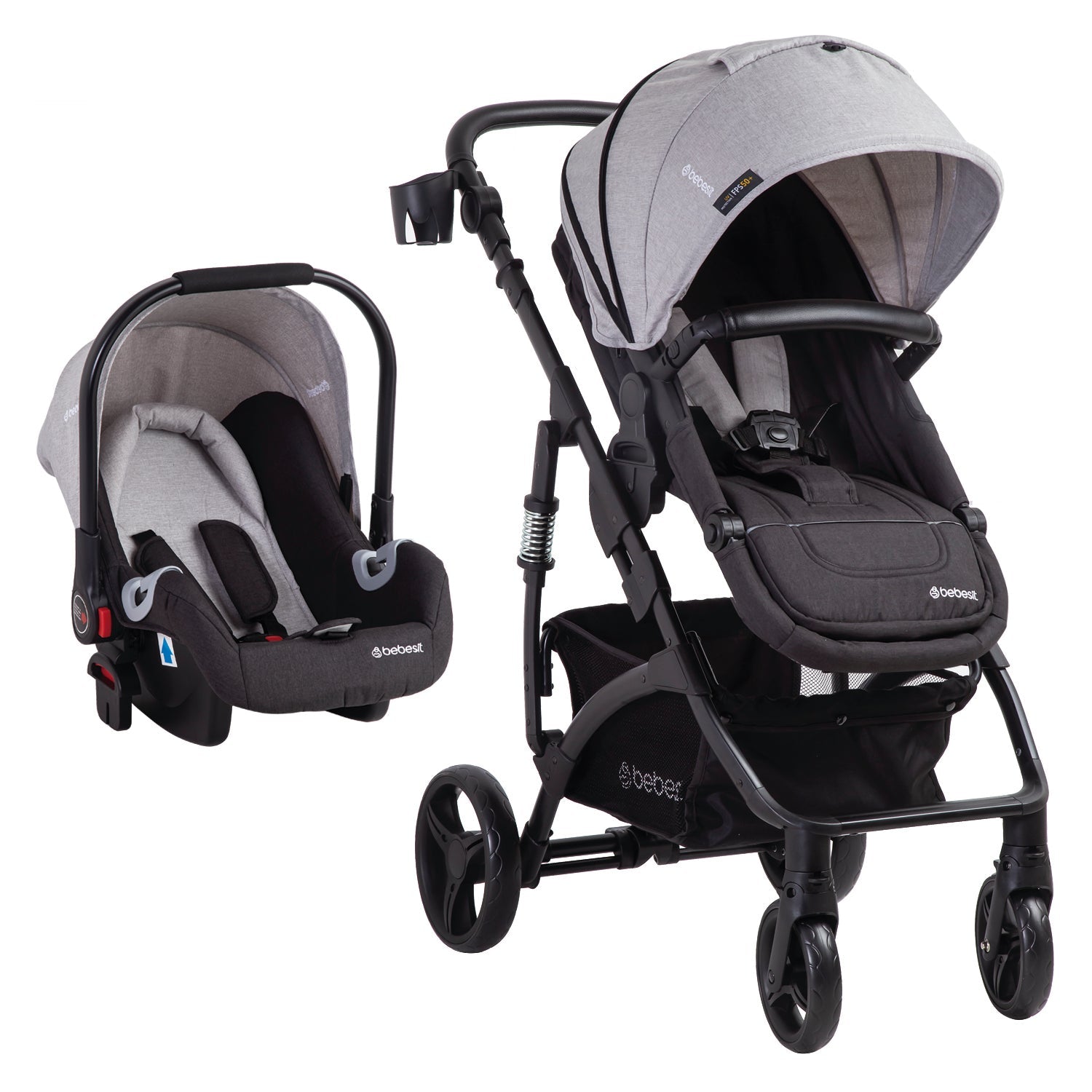 Coche Cuna travel system Explorer LX Gris