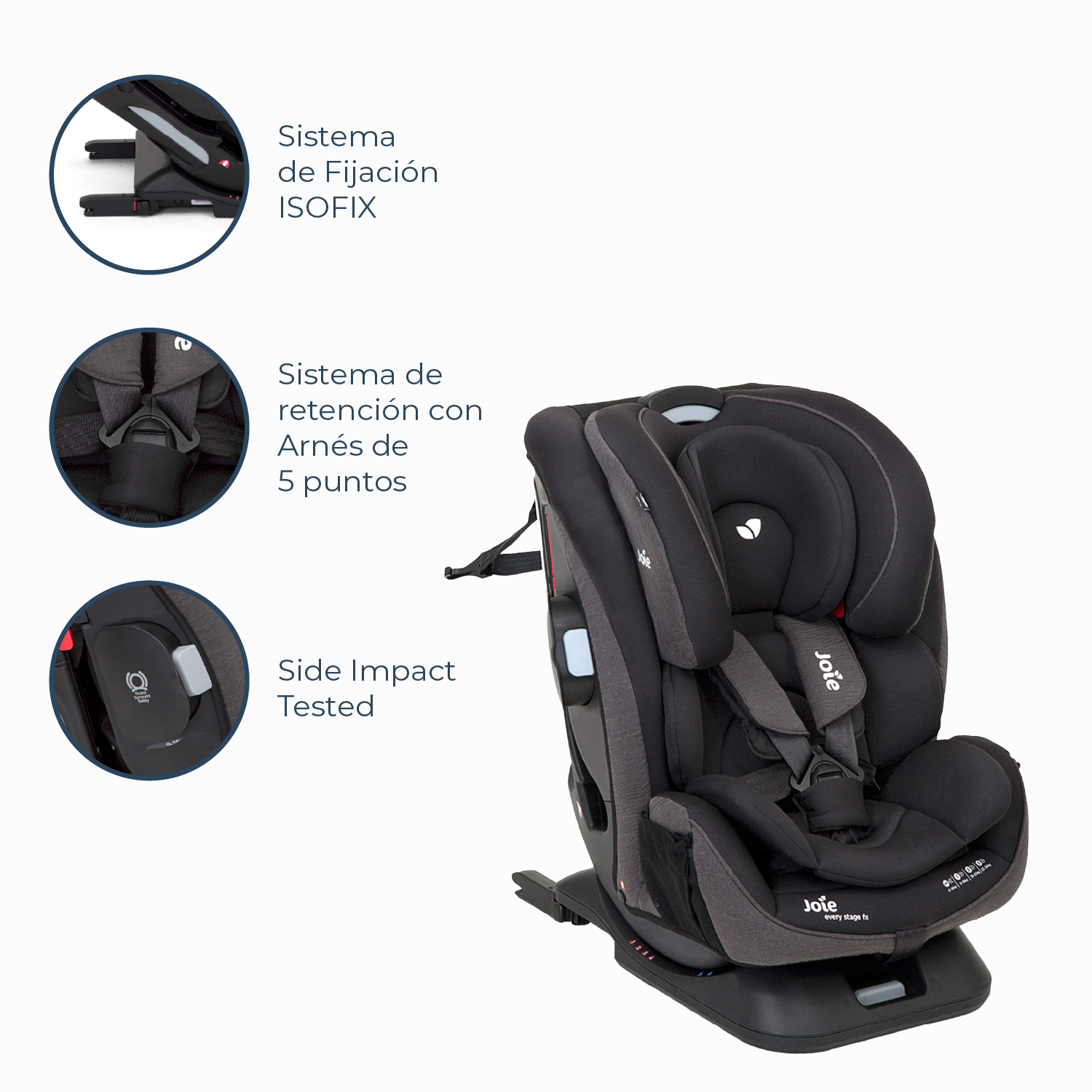 Silla de Auto Convertible Every Stage FX Coal