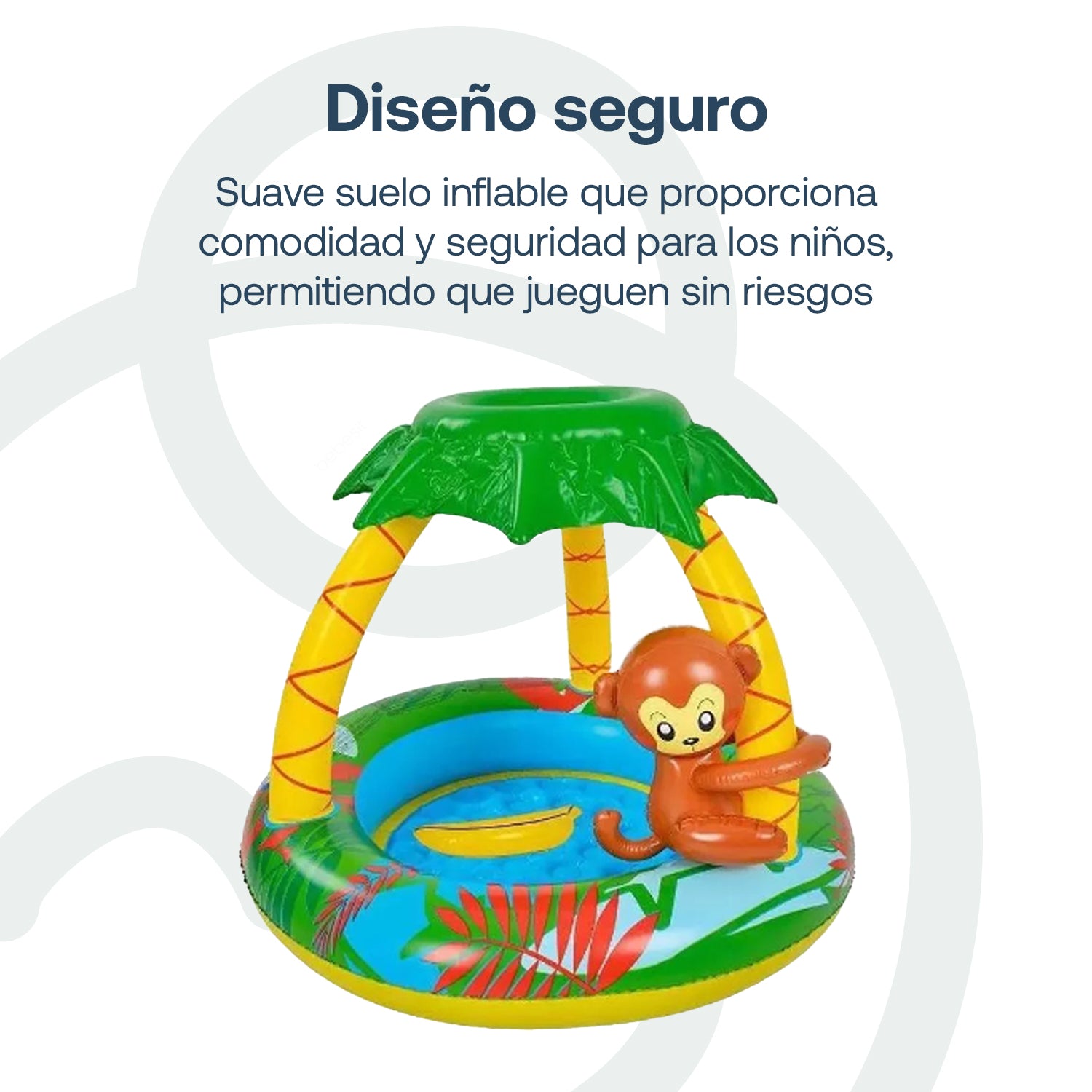 Piscina Infantil Inflable Selva Parasol Be Splash
