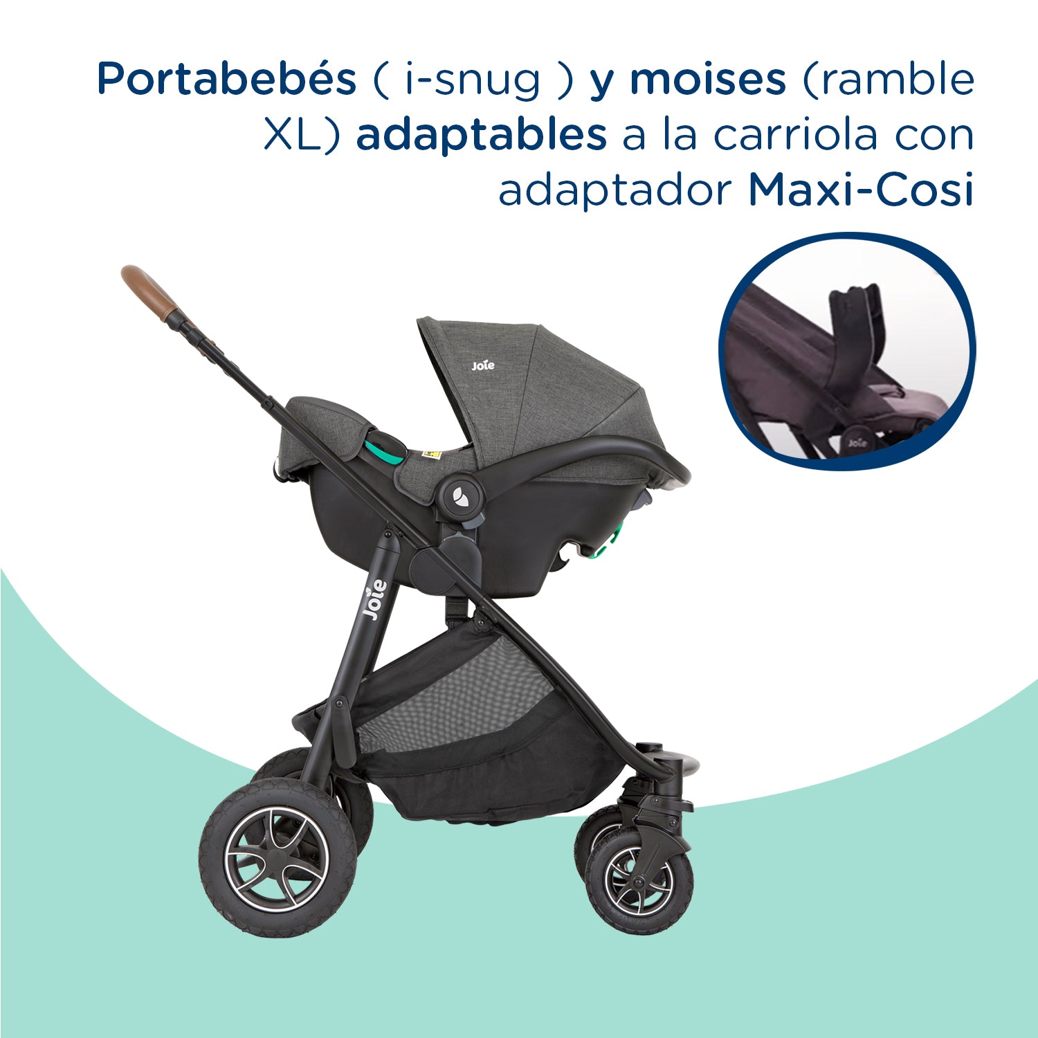 Coche Travel System Versatrax Trio Shale Joie