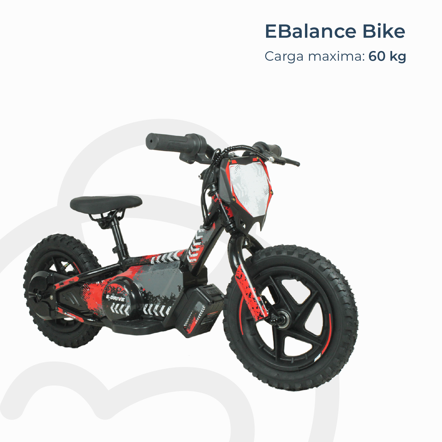 Bicicleta Moto Eléctrica E-Bike BeRide Aro 12 Roja