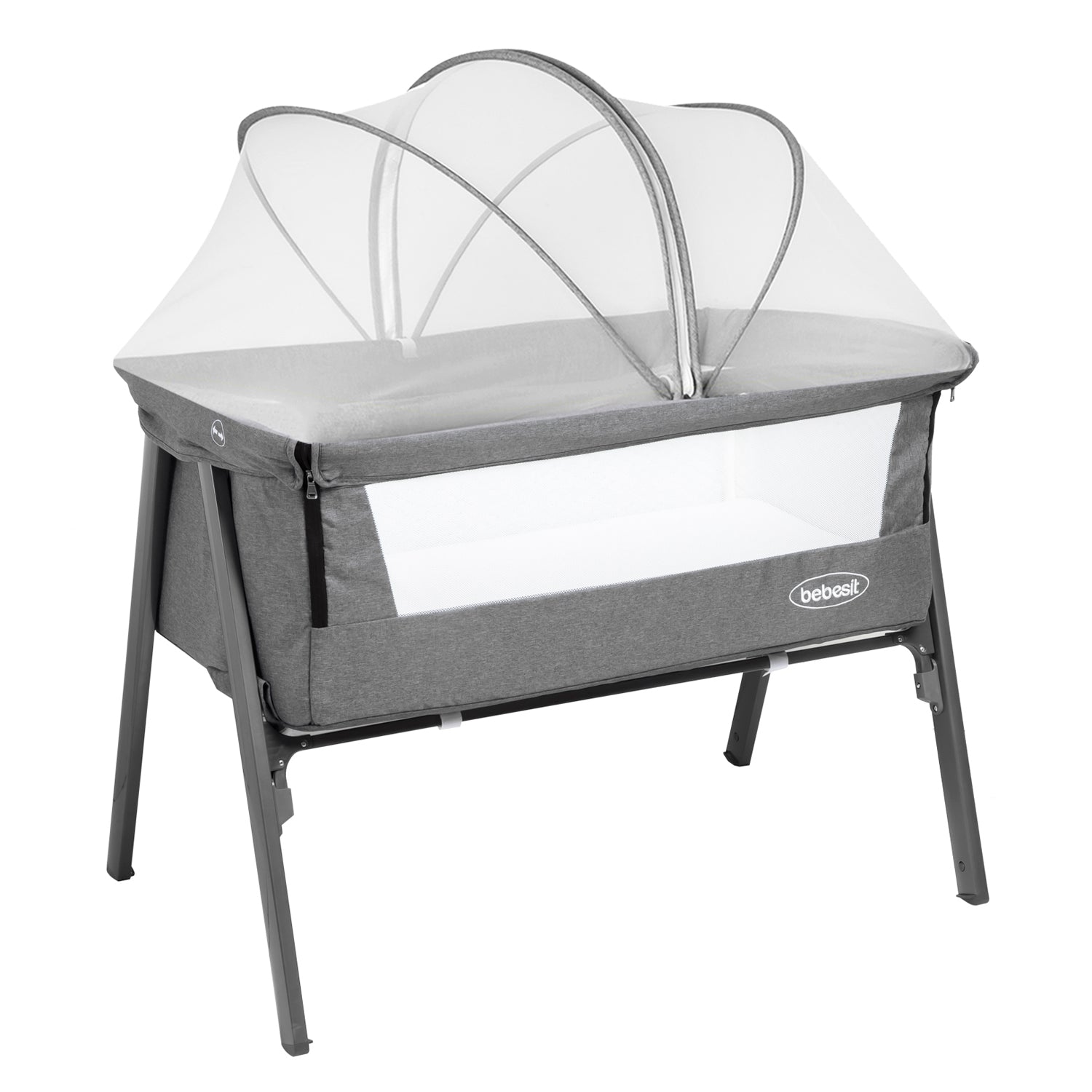 Cuna Colecho Easy LX con Mosquitero Gris