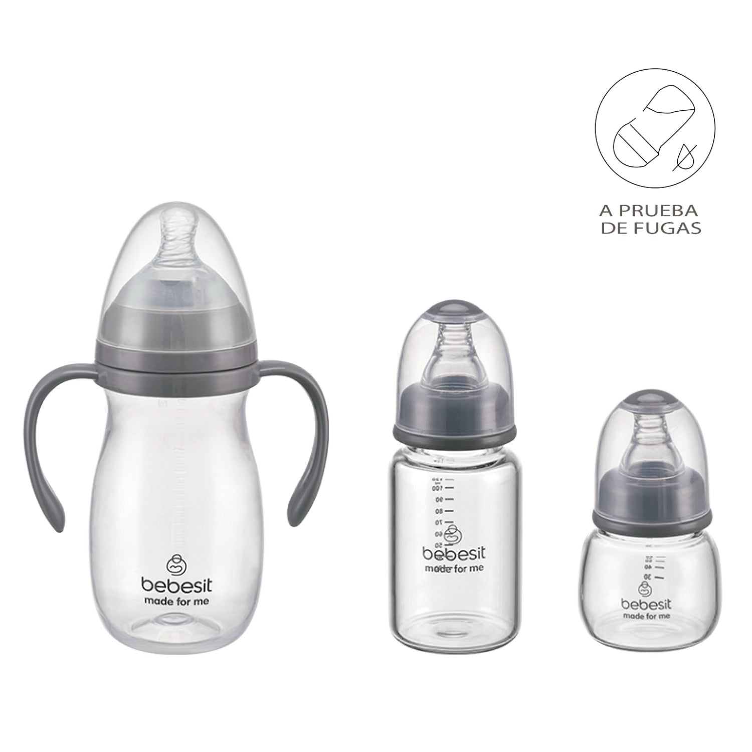 Set de Lactancia 6 en 1 Mamaderas y Accesorios Bebesit