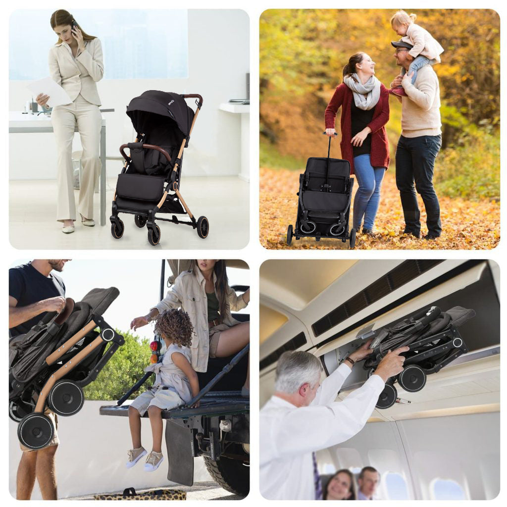 Coche Maleta Compacto Travel System Soho Negro