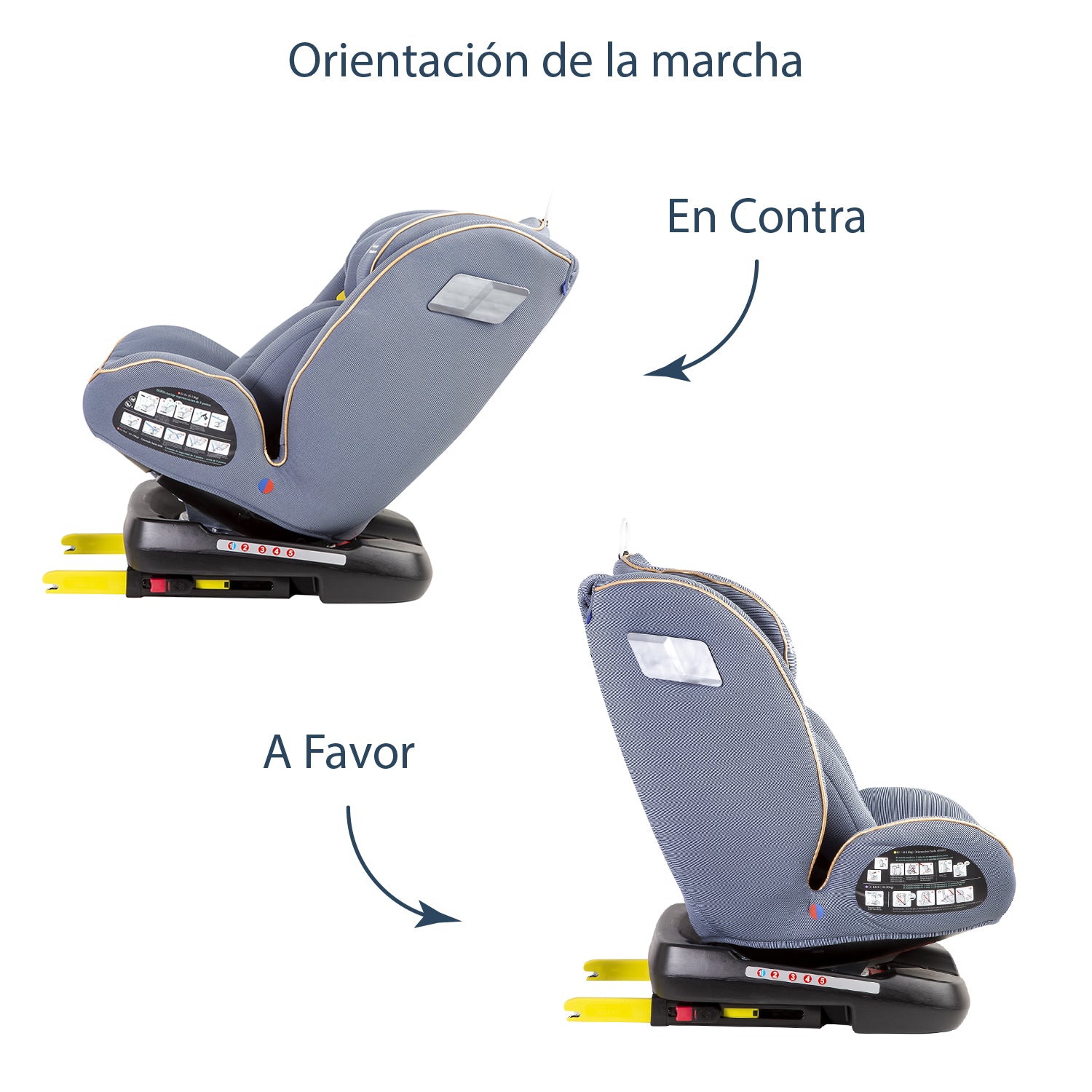 Silla de Auto Convertible 360° Isofix Supra Azul claro