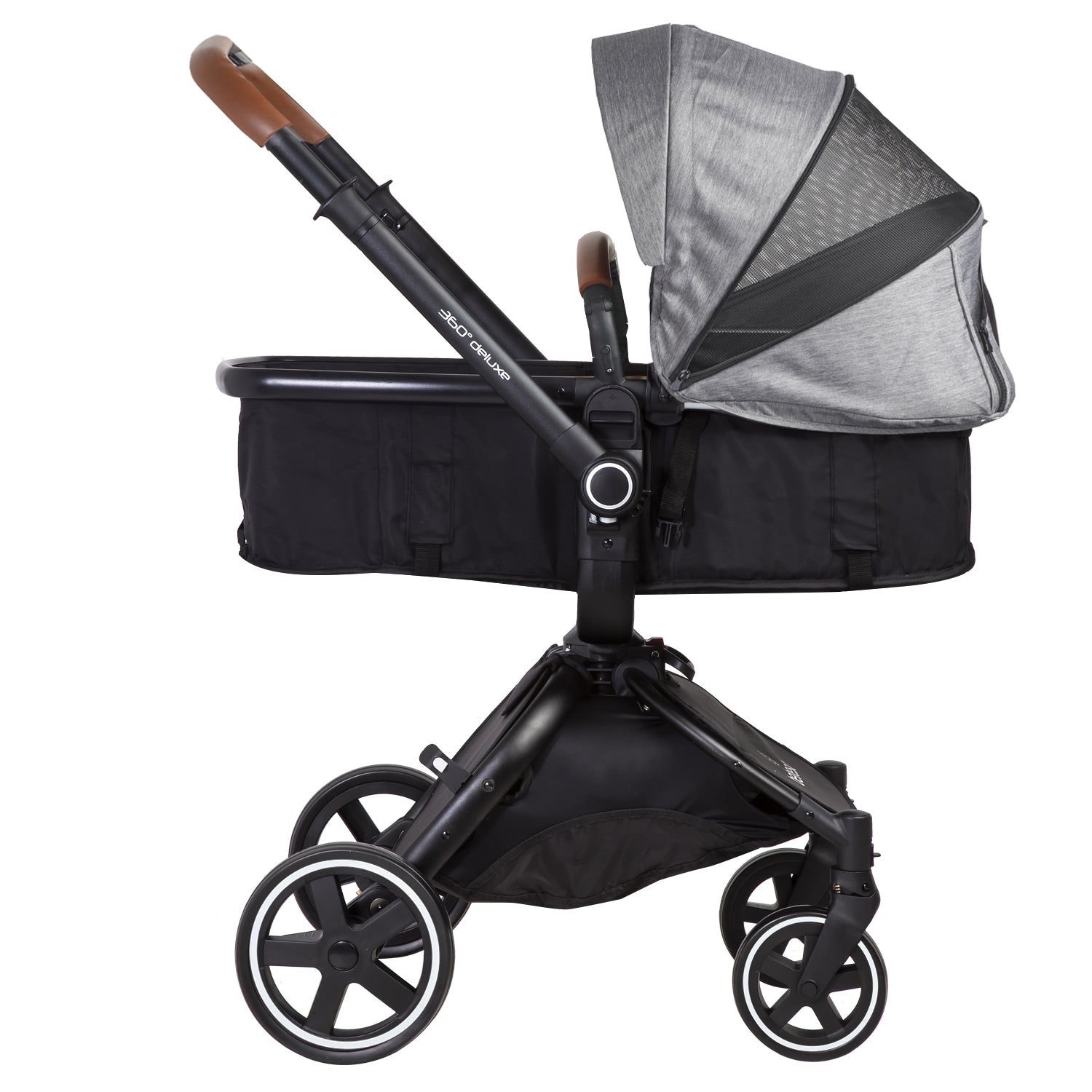 Coche Cuna travel system Deluxe 360° SX Gris