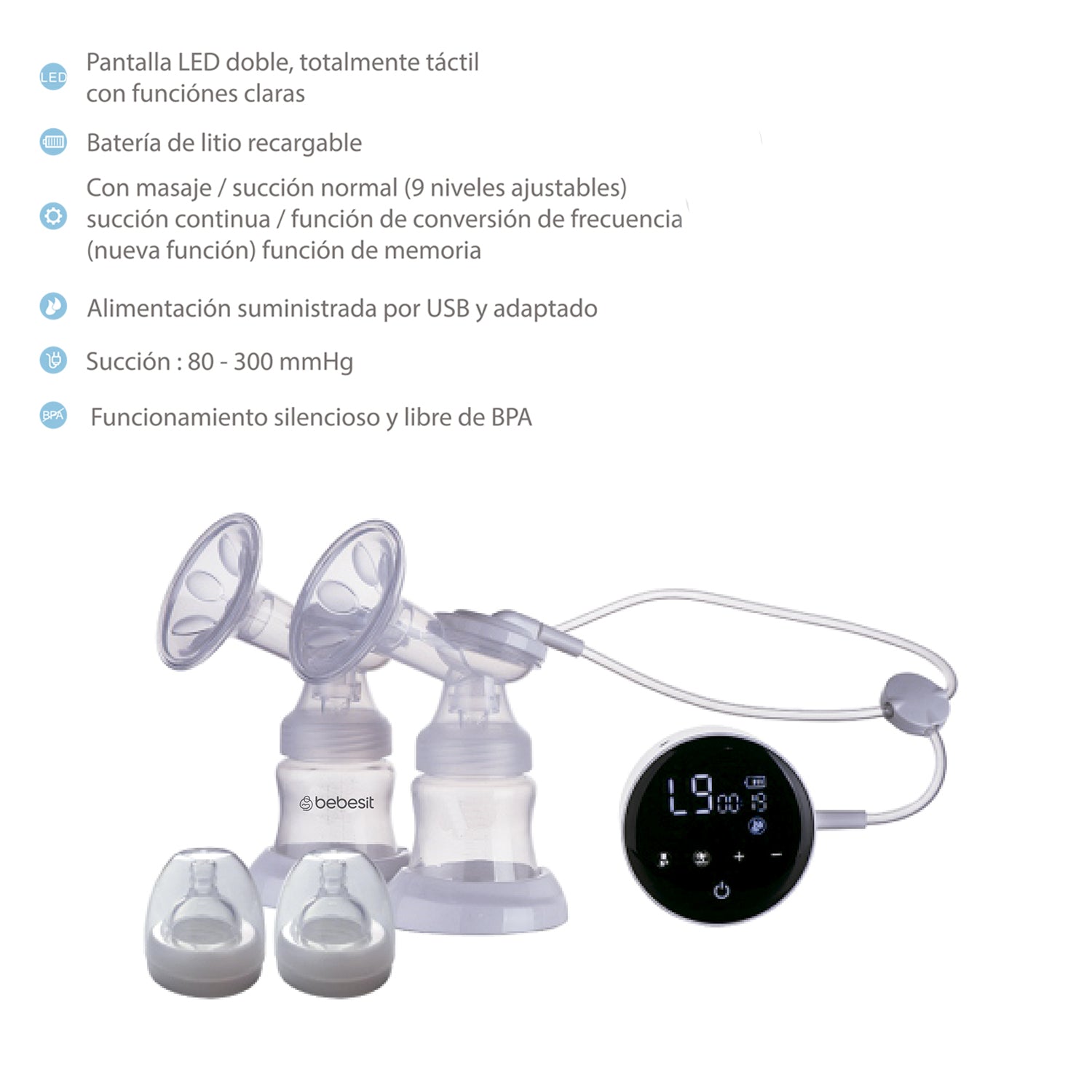 Extractor de Leche Eléctrico Duo LX