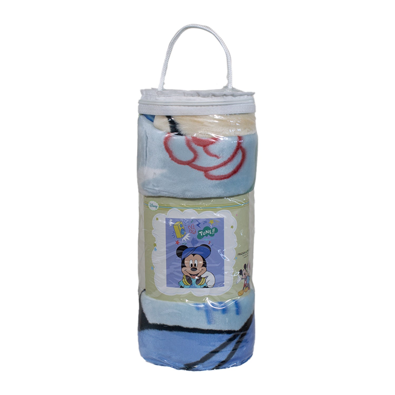Frazada Ultra Soft Mickey Music 110x140cm Celeste Disney