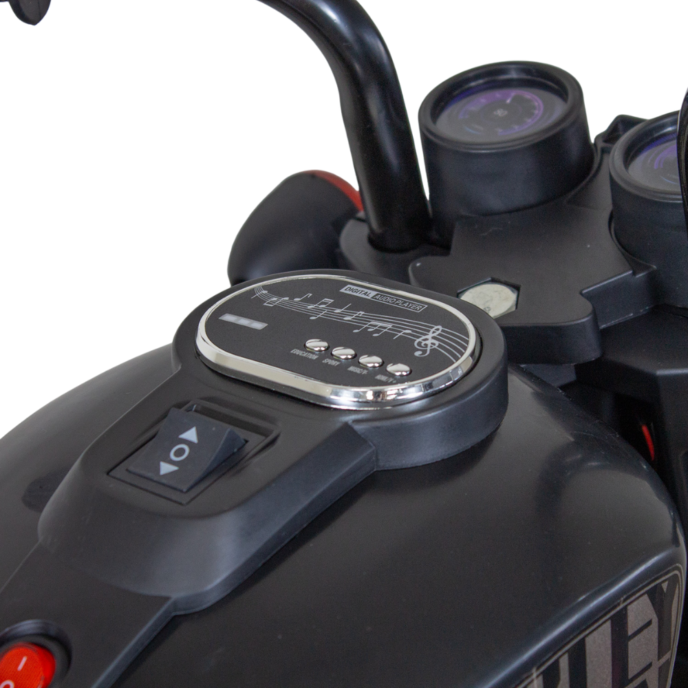 Trimoto ChopperHarley 2.0 Niños Infantil 6V a Batería Negra