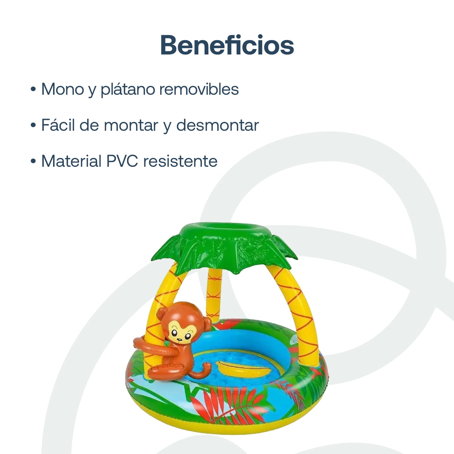 Piscina Infantil Inflable Selva Parasol Be Splash