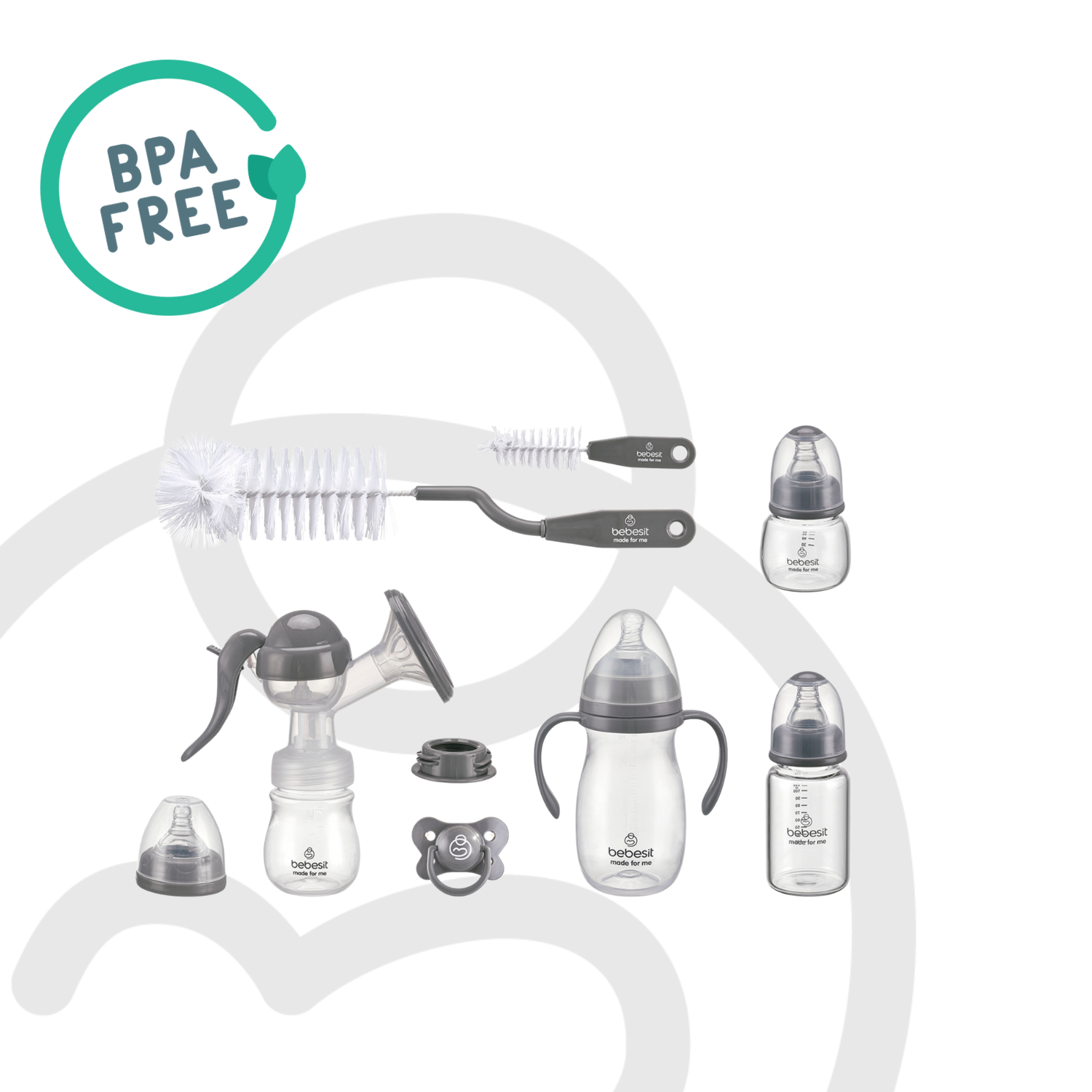 Set de Lactancia 6 en 1 Mamaderas y Accesorios Bebesit