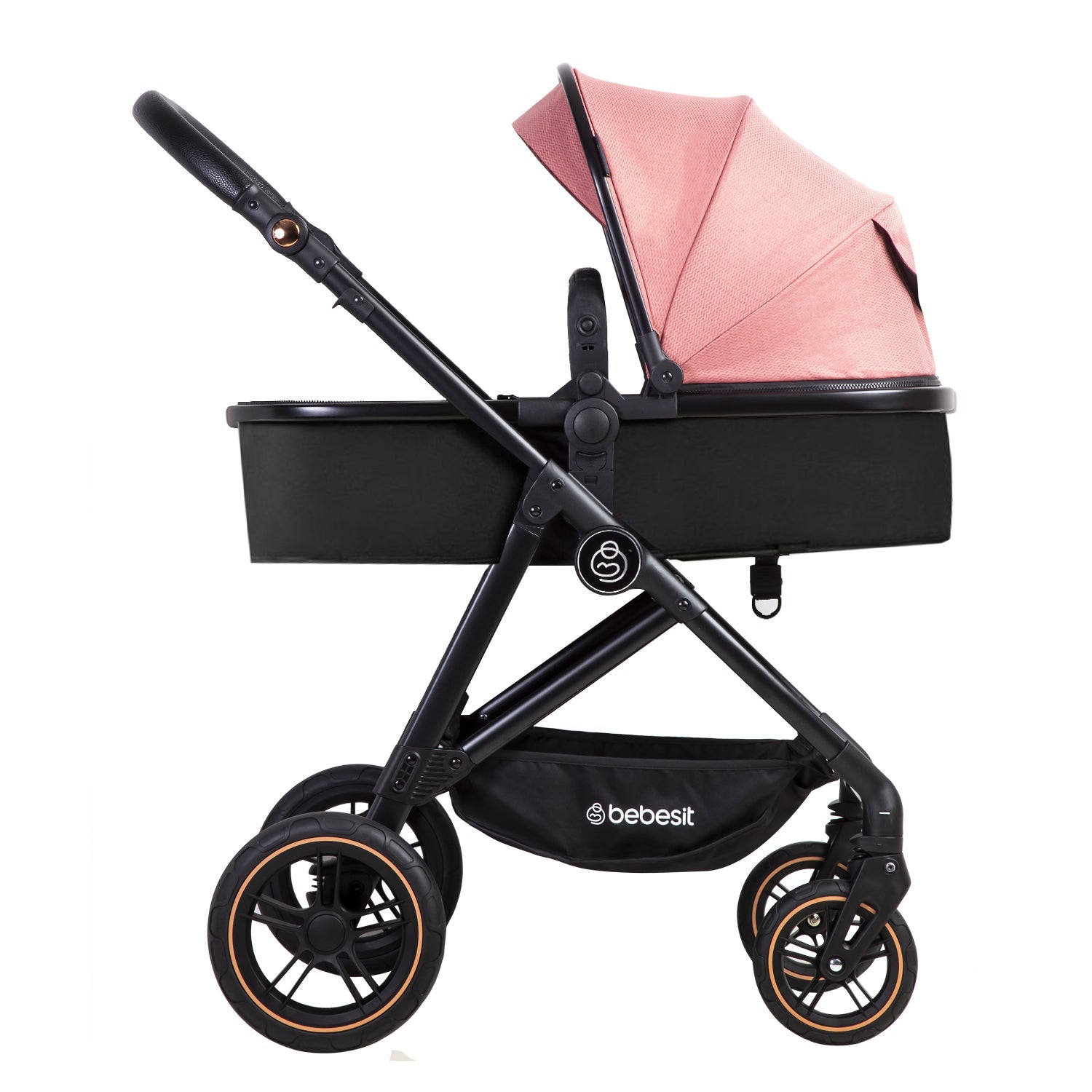 Coche Cuna Paseo Street Rosado Bebesit