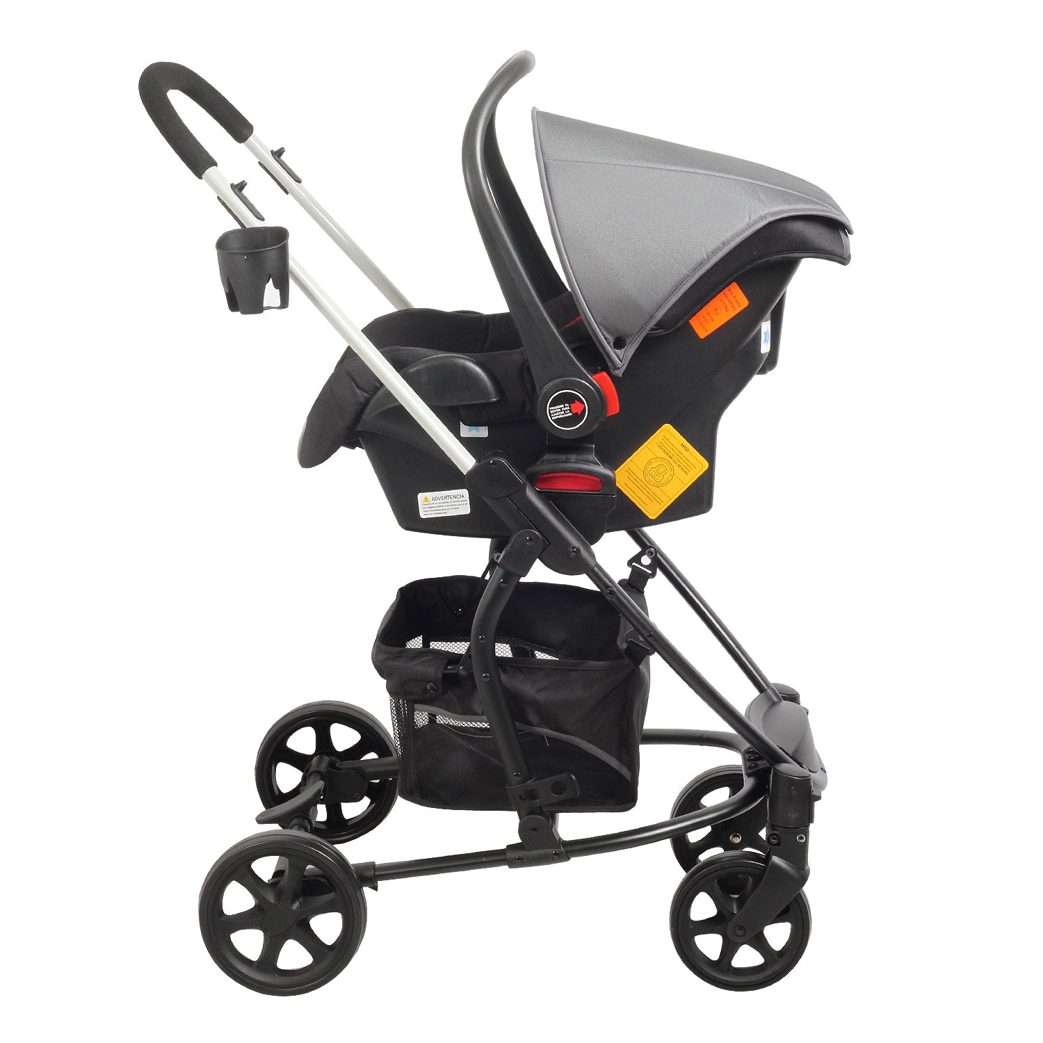 Coche Cuna travel system Alfa Negro