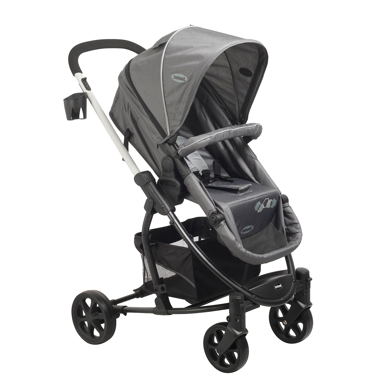 Coche Cuna travel system Alfa Negro