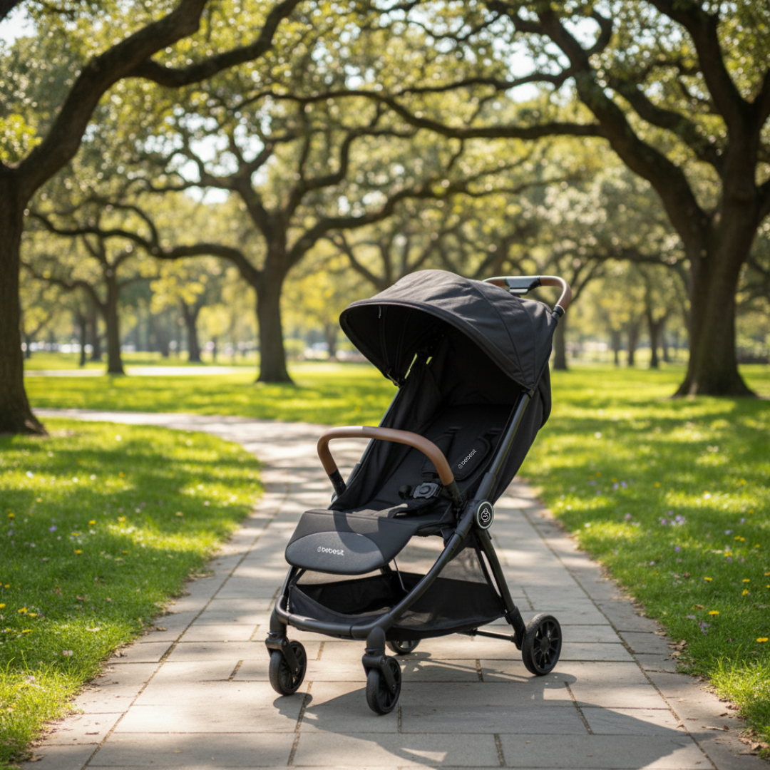 Coche de Paseo Aire Cabina Ultra compacto Negro