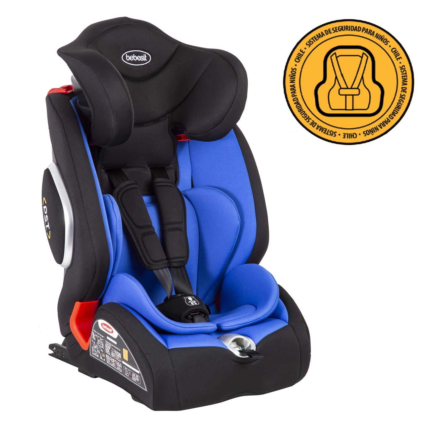 Silla de Auto Butaca Bewell Isofix Nueva Azul