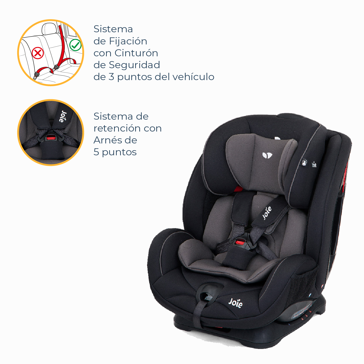 Silla de Auto Convertible Stages Coal