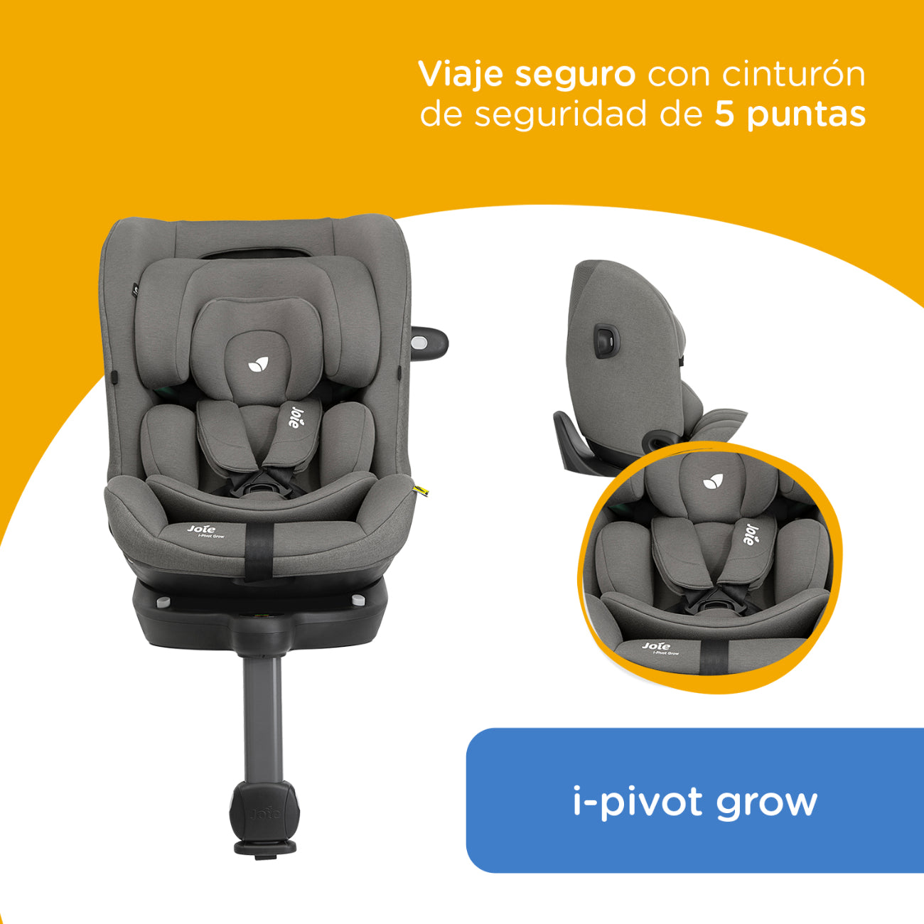 Silla de Auto 360° i-Pivot Grow Thunder Joie