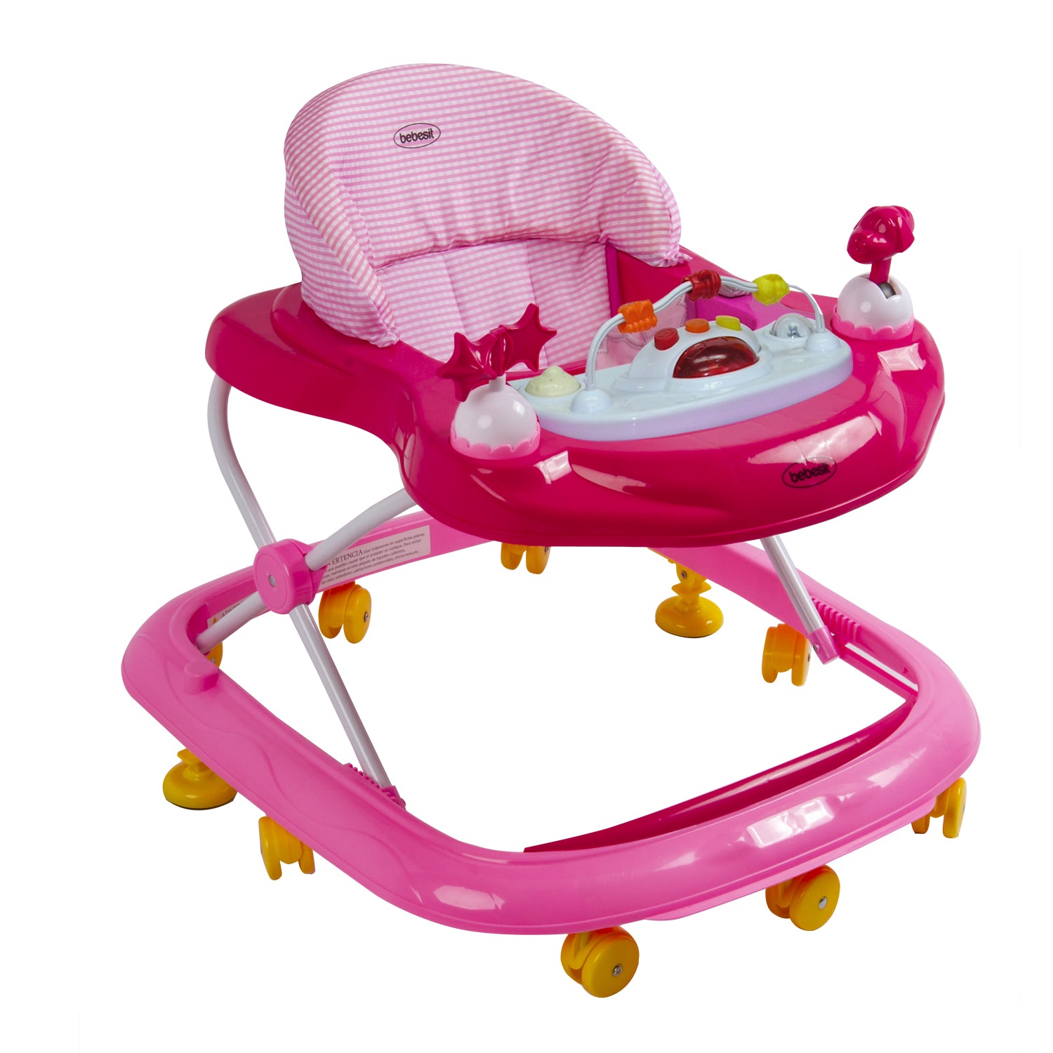 Andador Musical Airbus Rosa