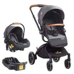 Coche Cuna travel system Deluxe 360° SX Gris
