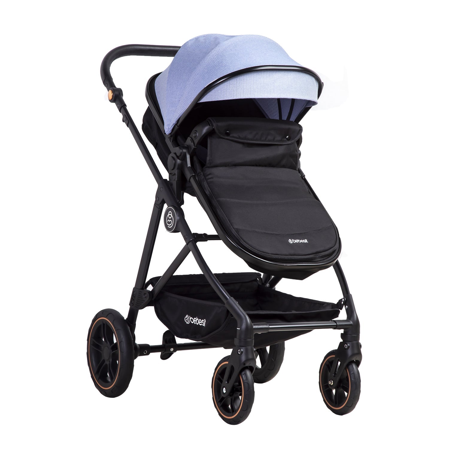 Coche Cuna Paseo Street Azul Bebesit