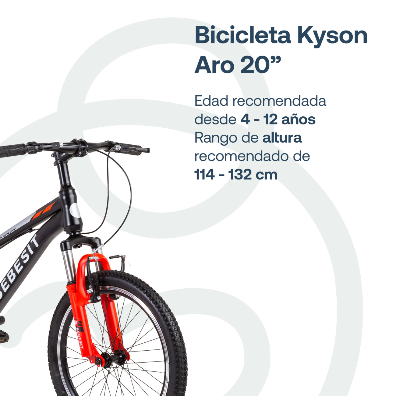 Bicicleta Infantil  Kyson Aro 20 Roja